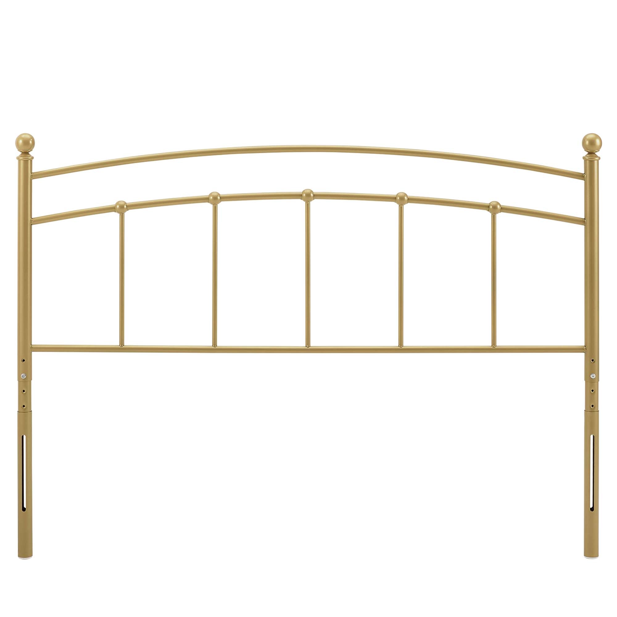 Abigail Metal Full Headboard, Gold