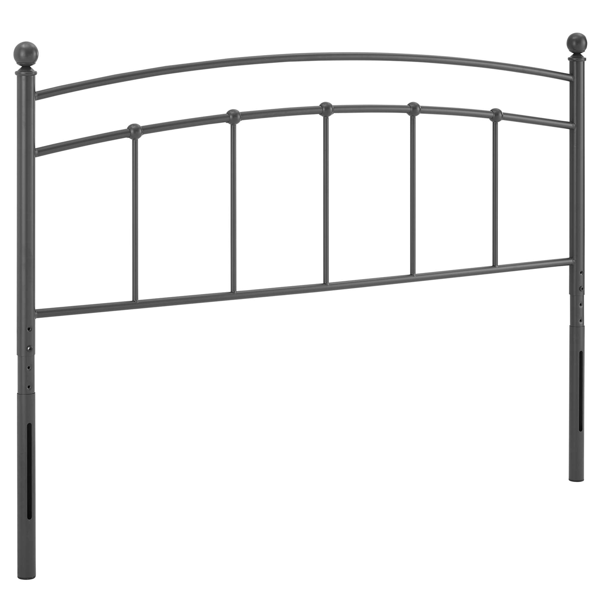Abigail Metal King Headboard, Gray