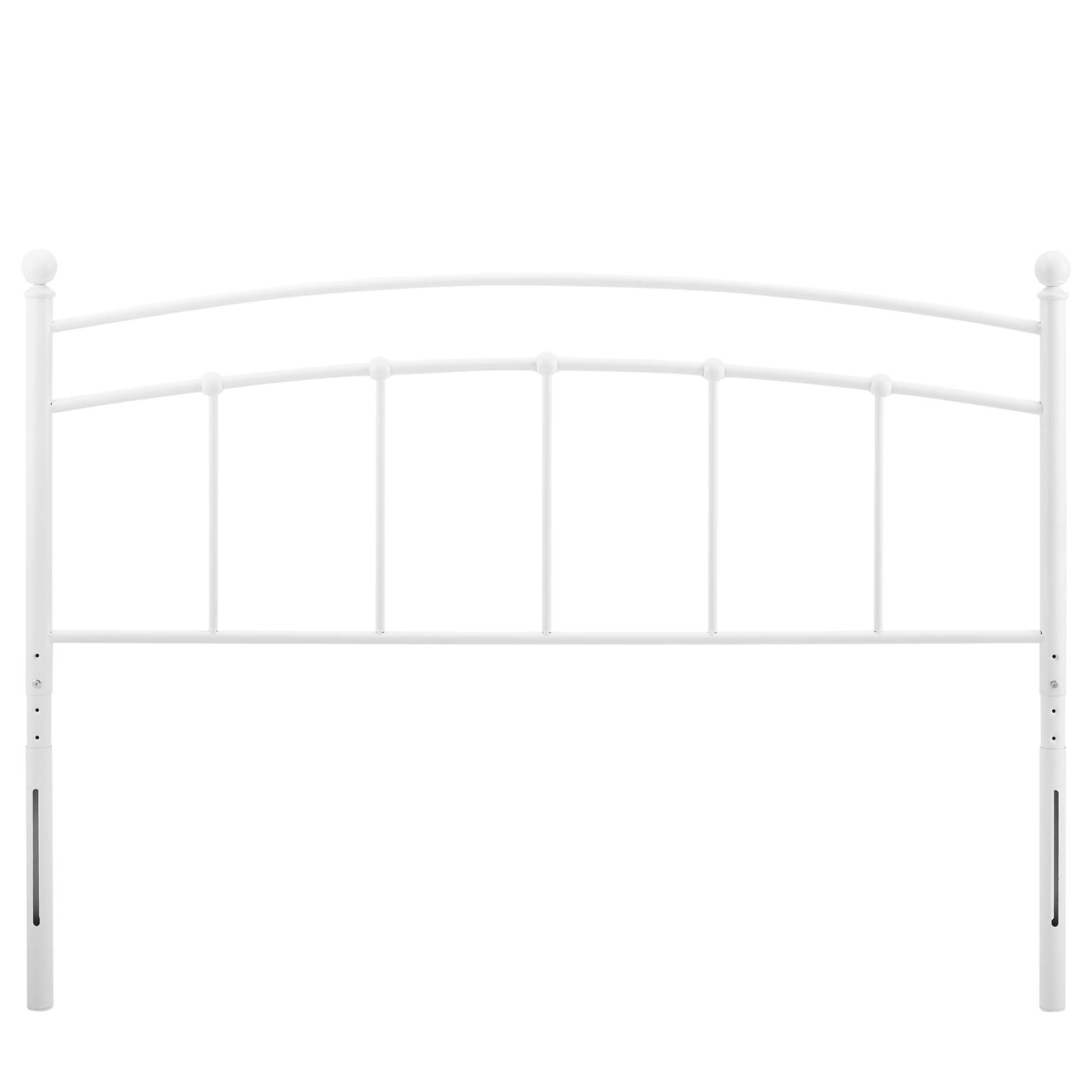 Abigail Metal King Headboard, White