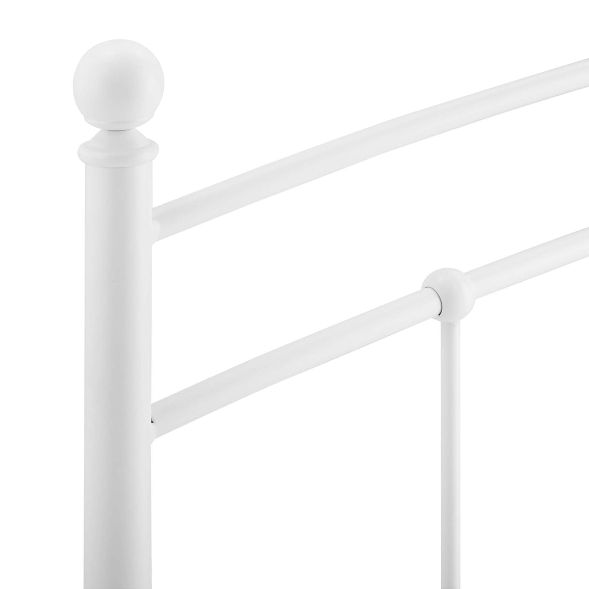 Abigail Metal King Headboard, White