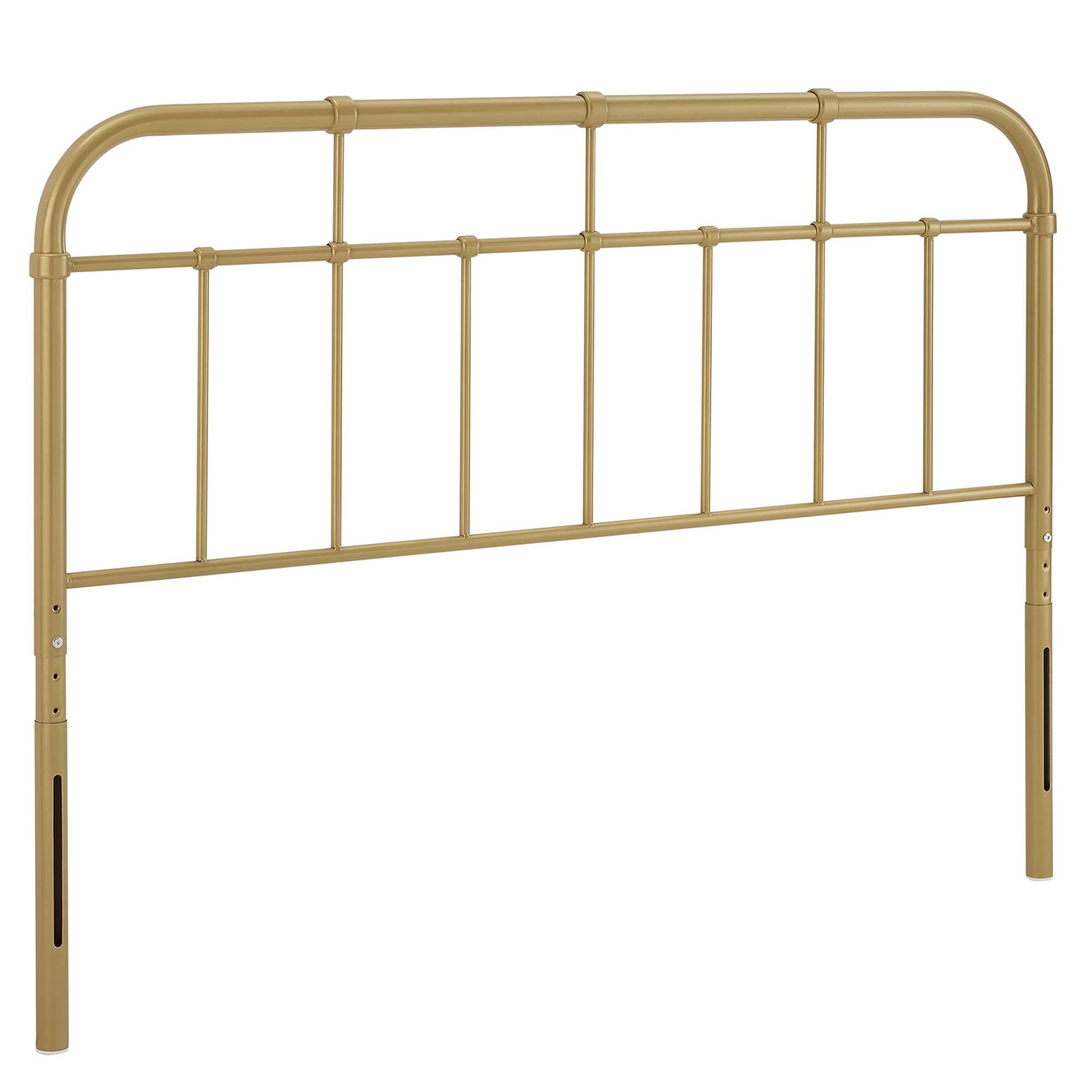 Alessia Metal Twin Headboard, Gold
