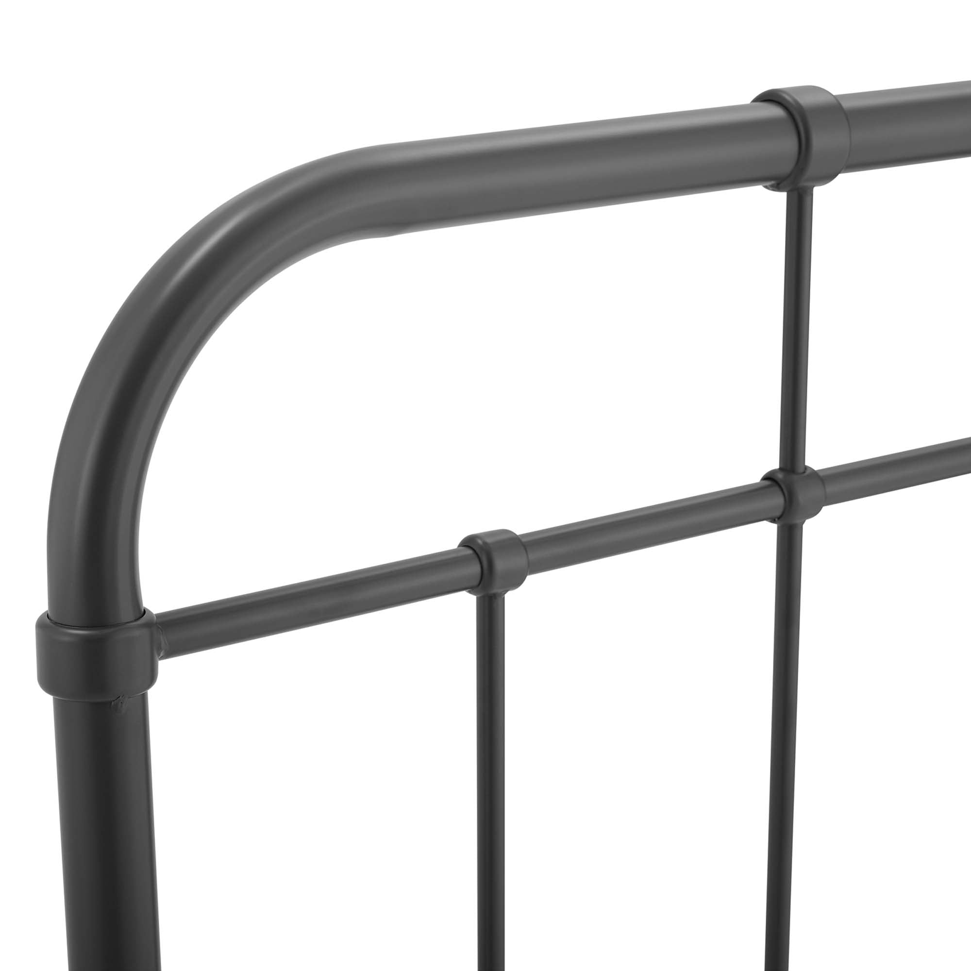 Alessia Metal King Headboard, Gray