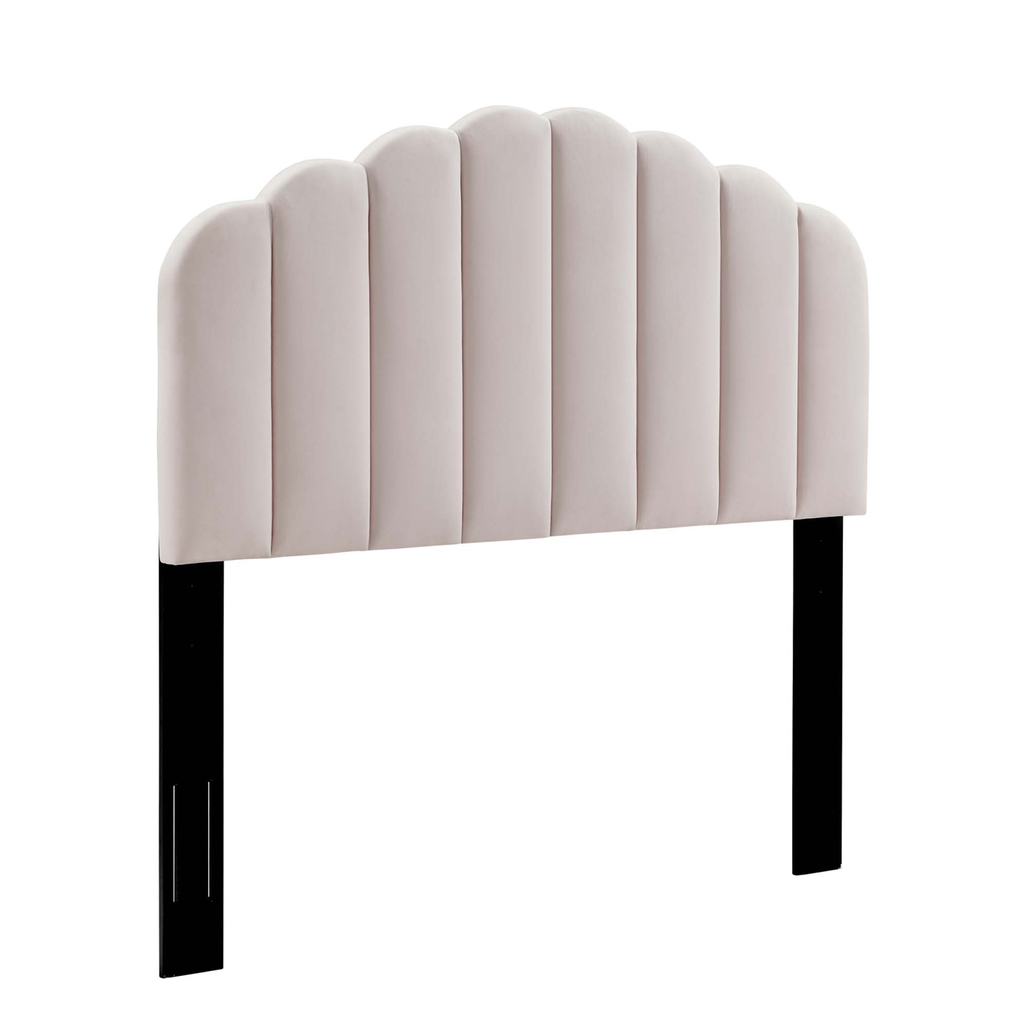 Veronique Performance Velvet Twin Headboard, Pink