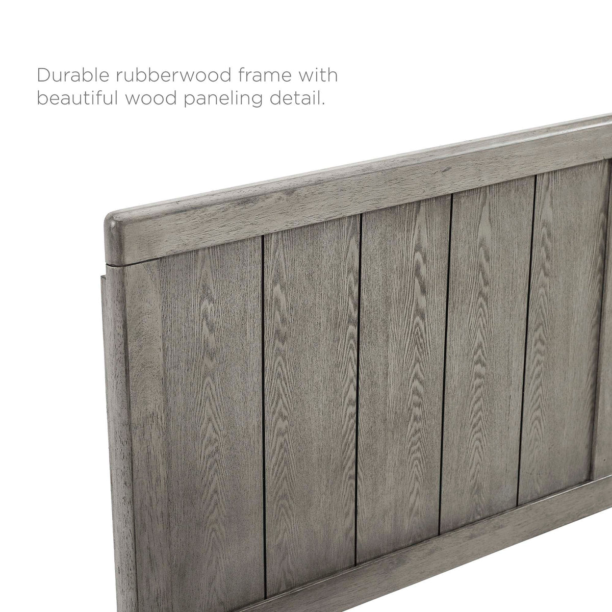 Robbie Wood Queen Headboard, Gray
