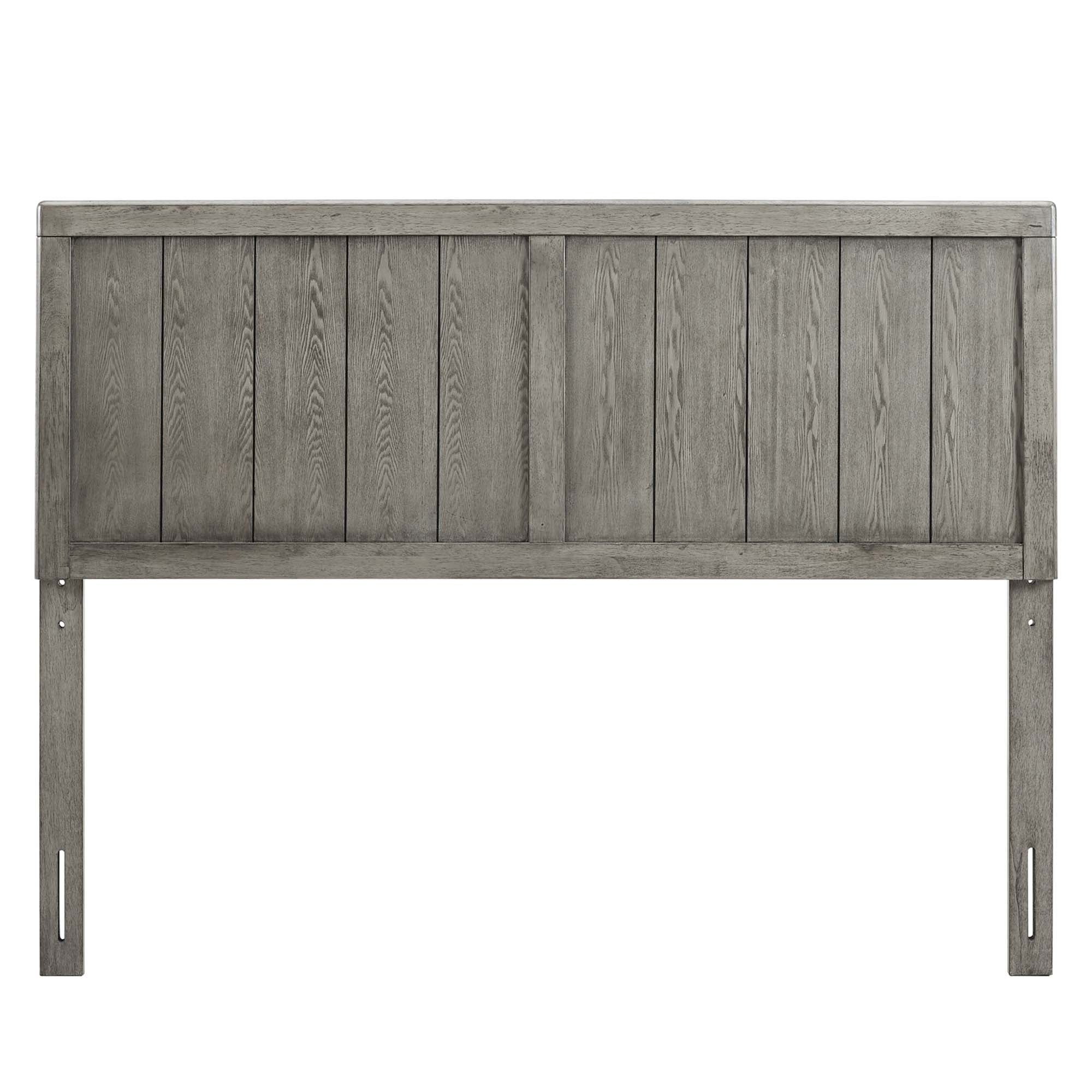Robbie Wood King Headboard, Gray