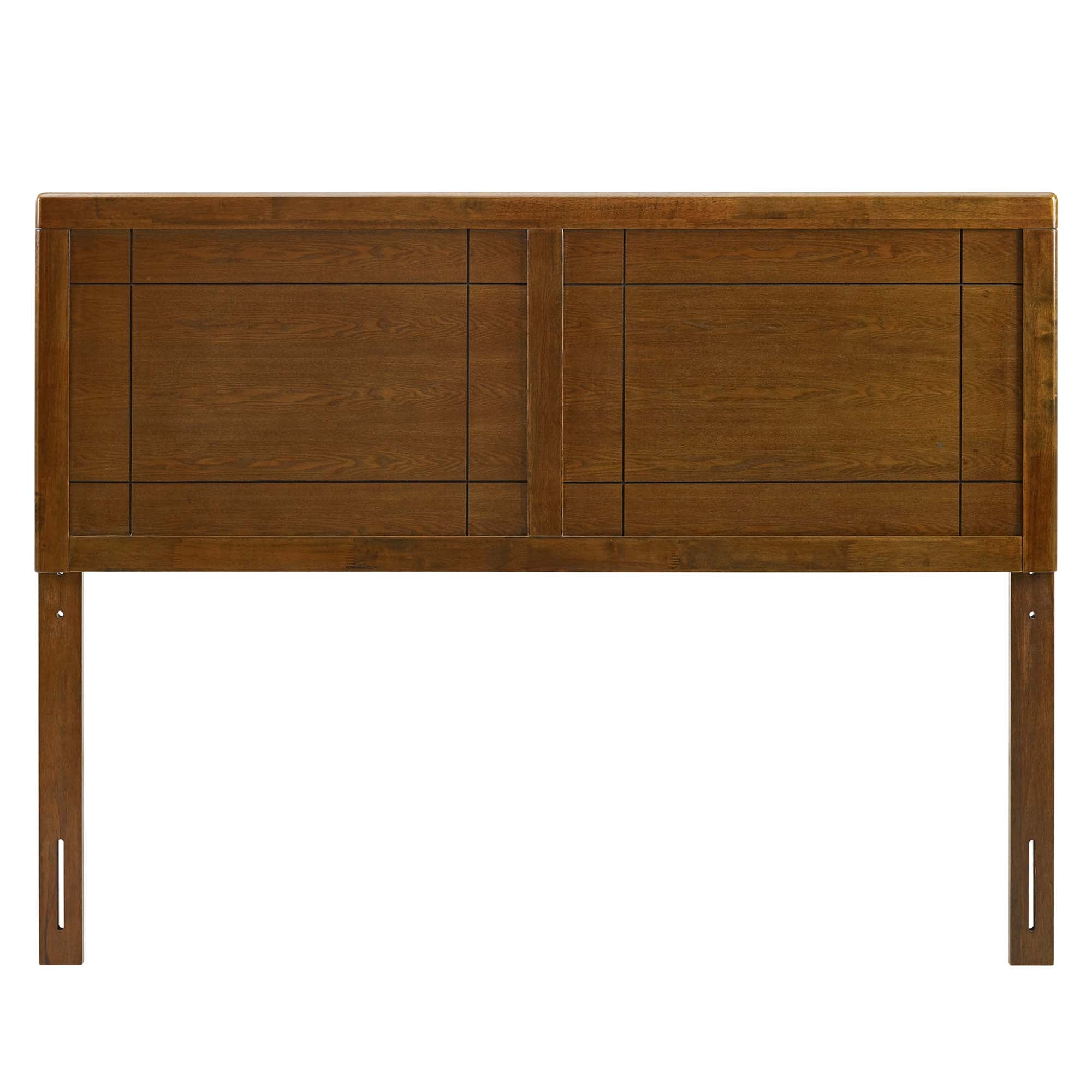 Archie Wood Queen Headboard, Walnut