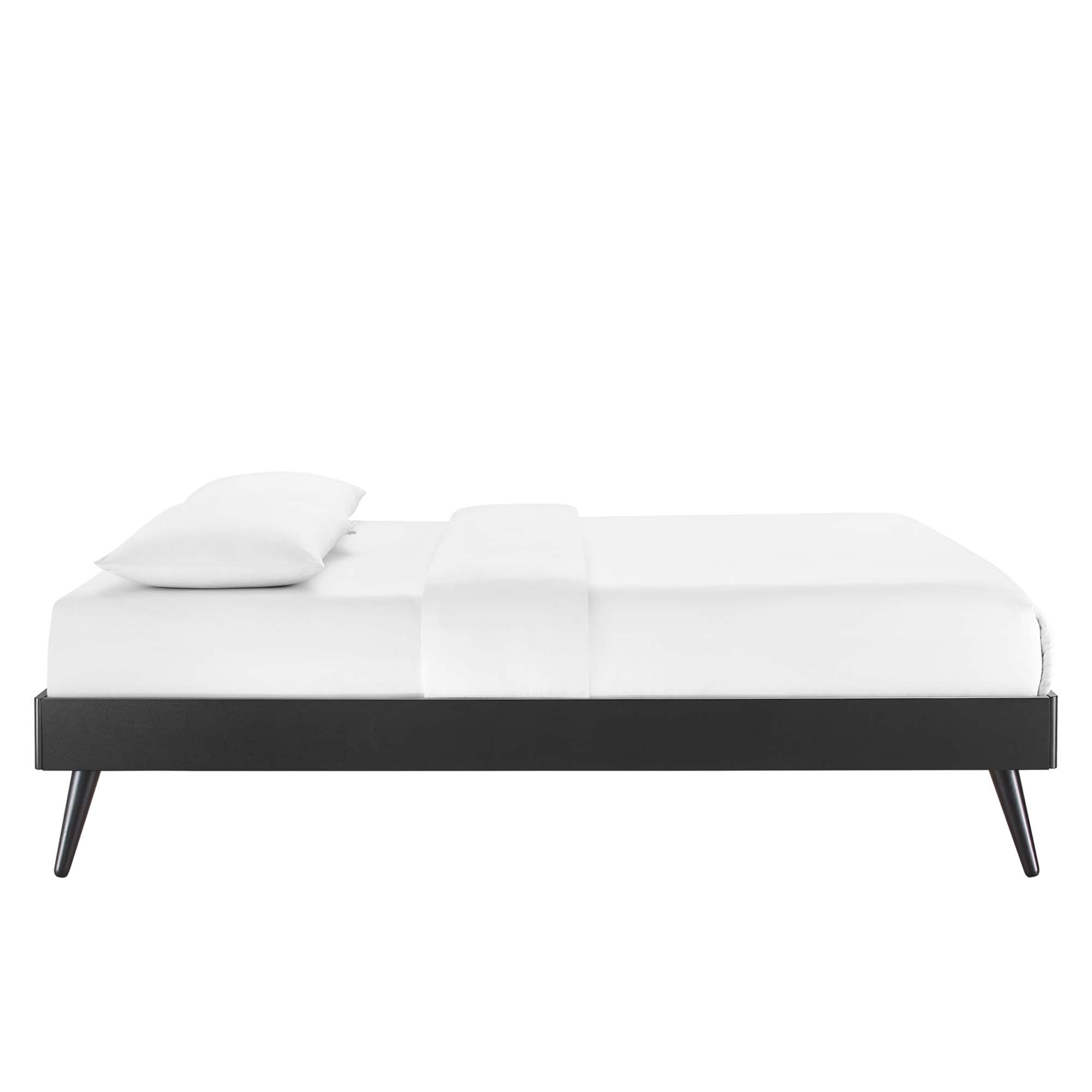 Margo Wood Queen Platform Bed Frame, Black