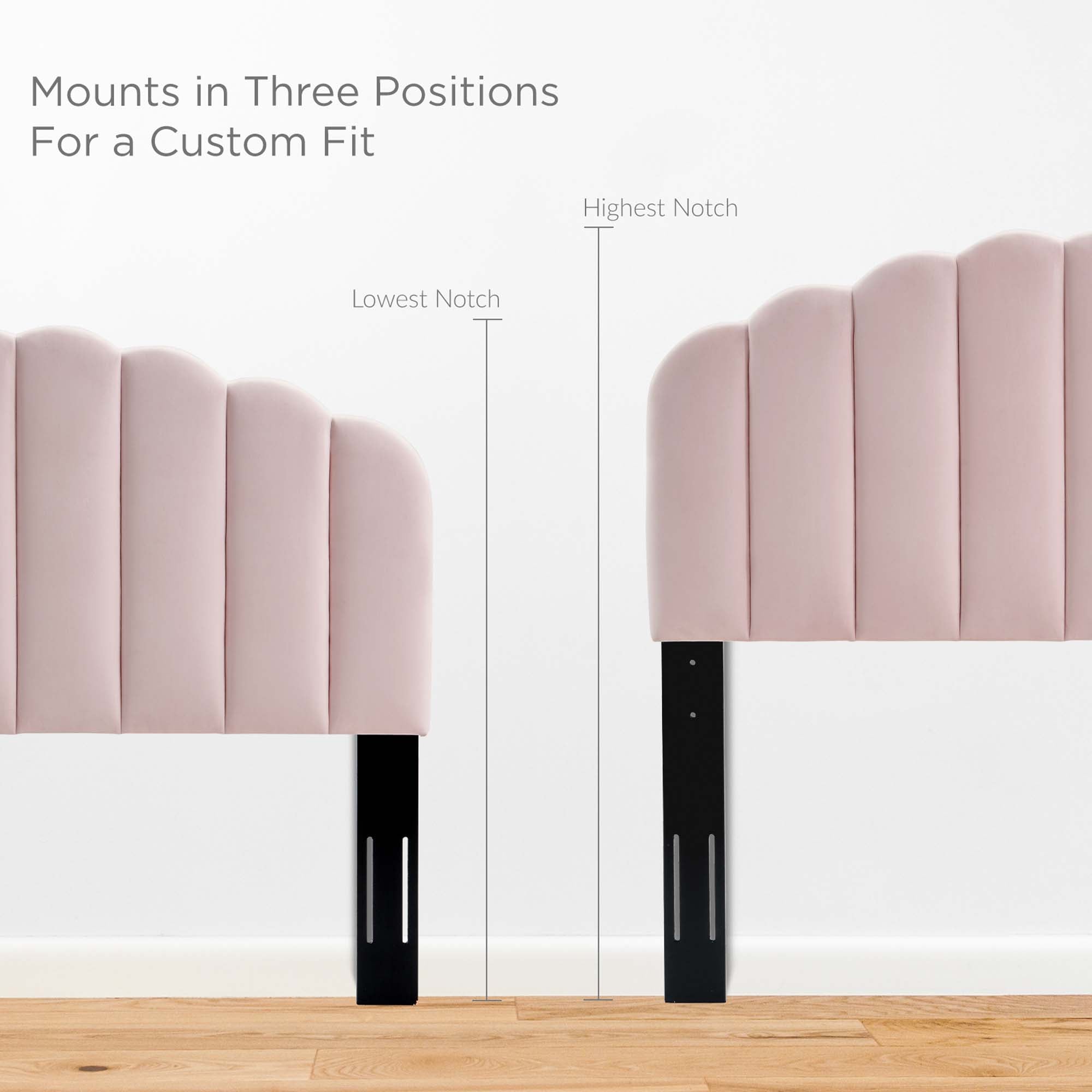 Daisy Pink Performance Velvet Queen Platform Bed