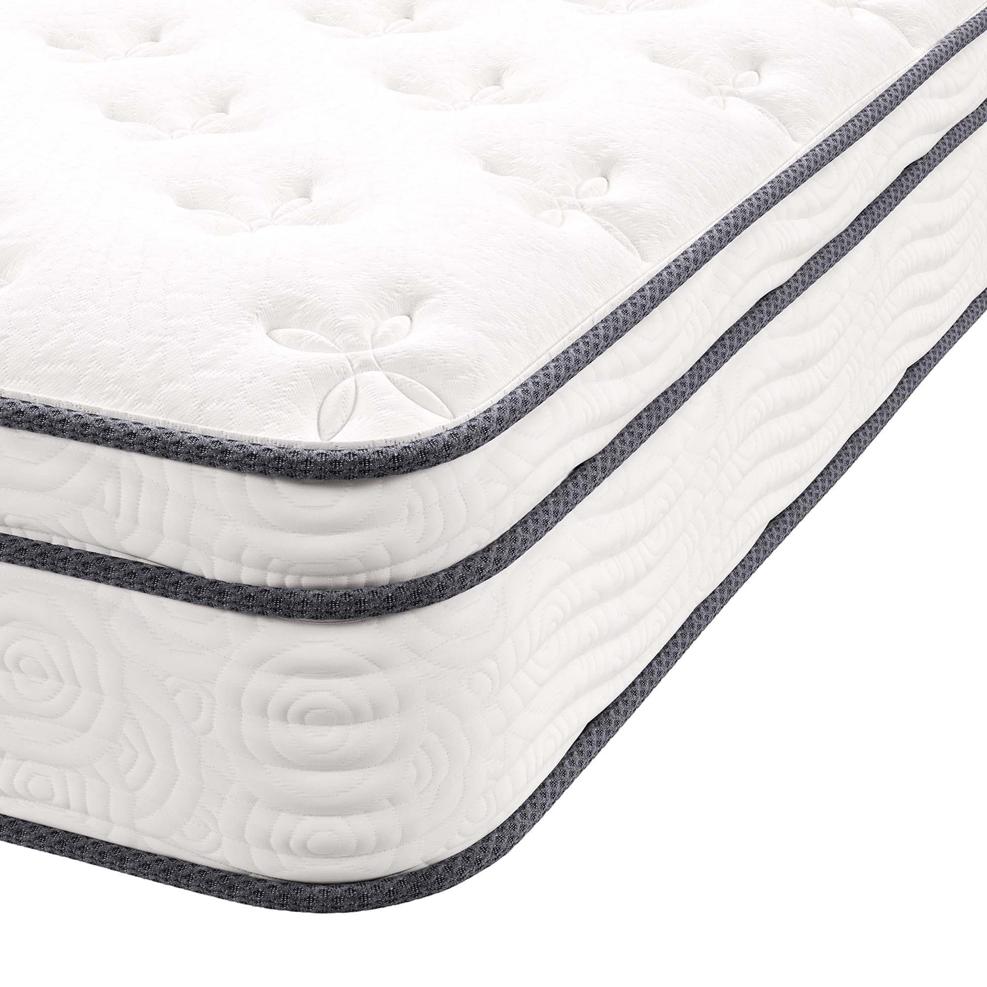 Jenna 10" Innerspring and Foam Twin XL Mattress, White