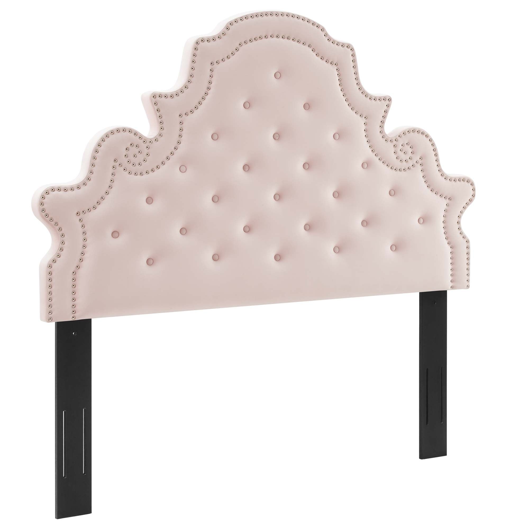 Diana Tufted Performance Velvet Full/Queen Headboard, Pink