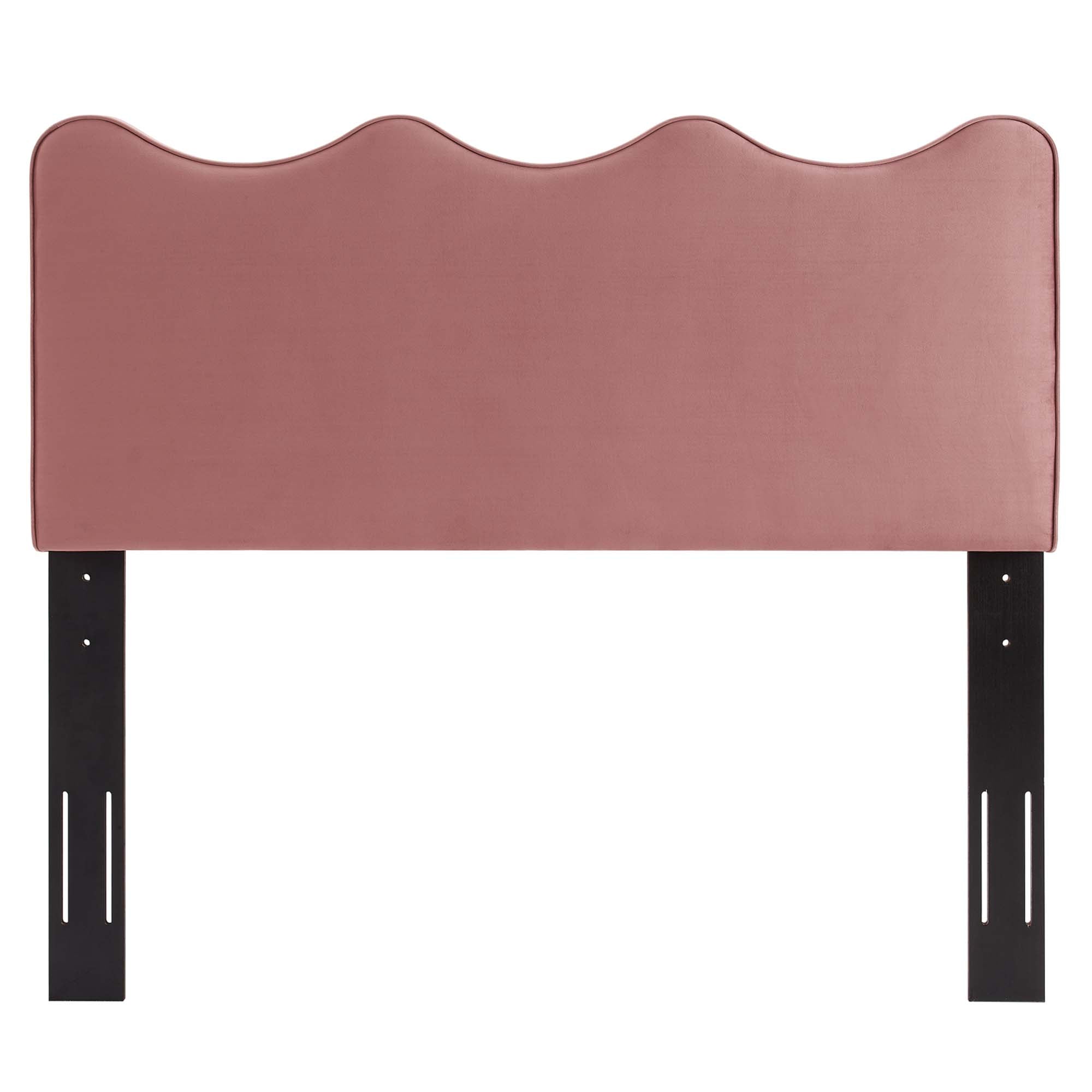 Athena Performance Velvet Twin Headboard, Dusty Rose