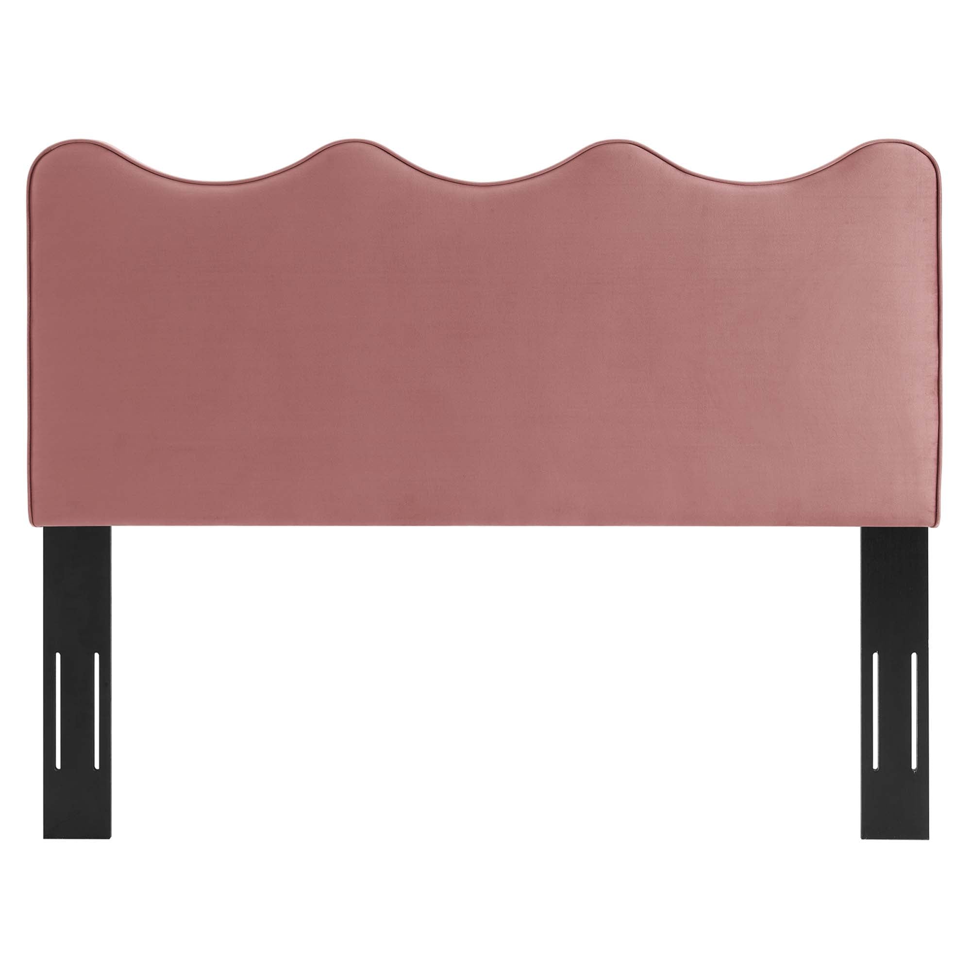 Athena Performance Velvet Full/Queen Headboard, Dusty Rose