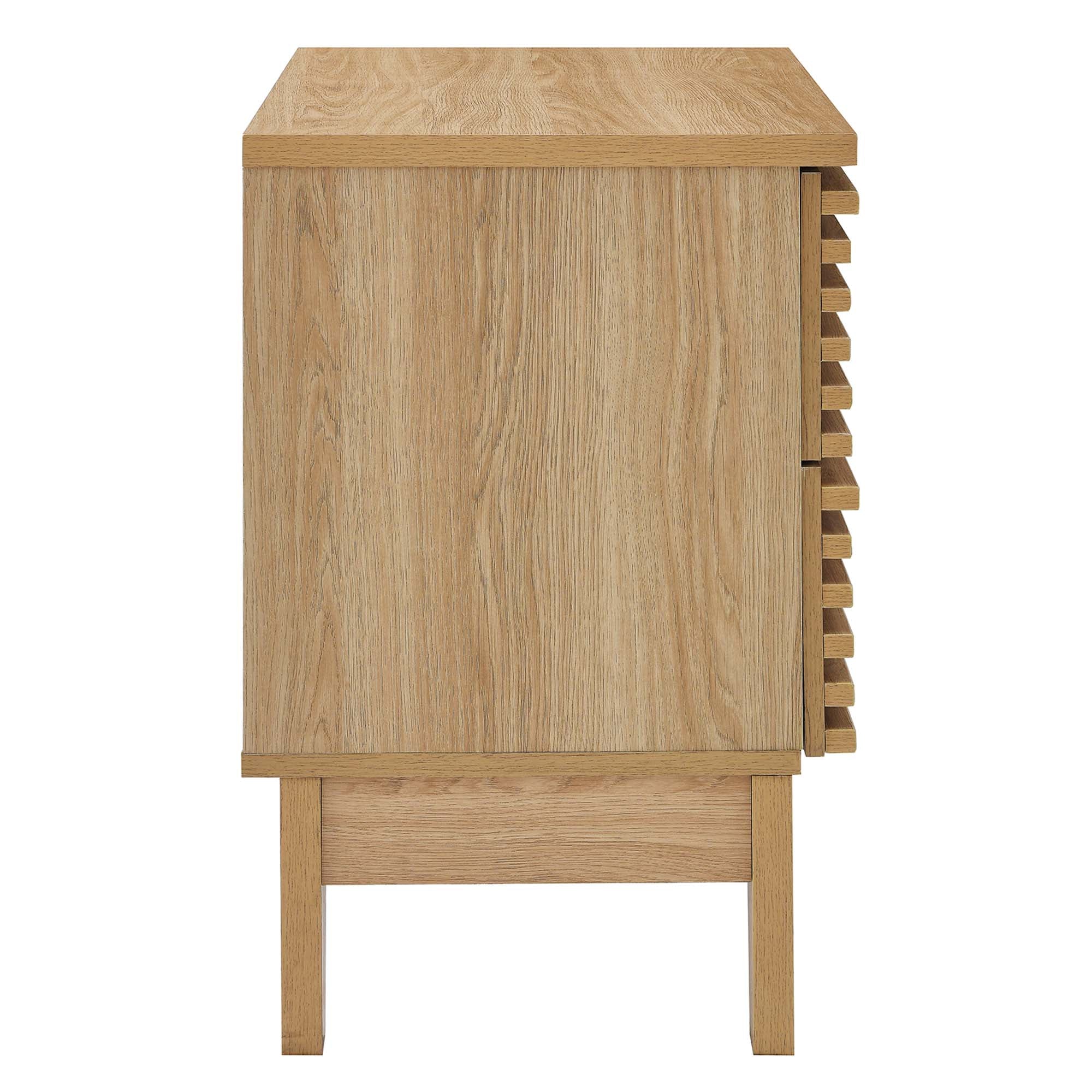 Render Two-Drawer Nightstand, Oak