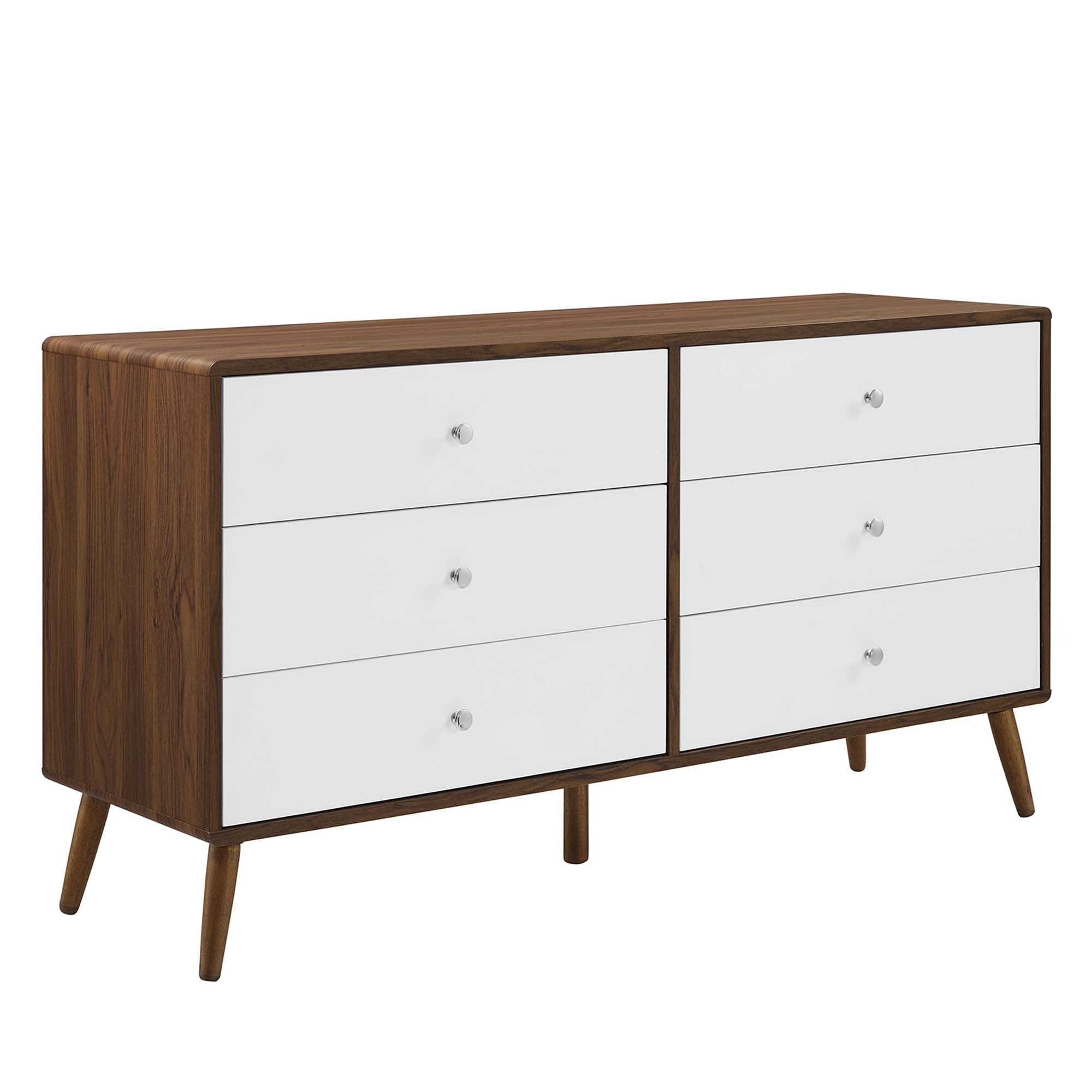 Transmit 60" Dresser, Walnut White