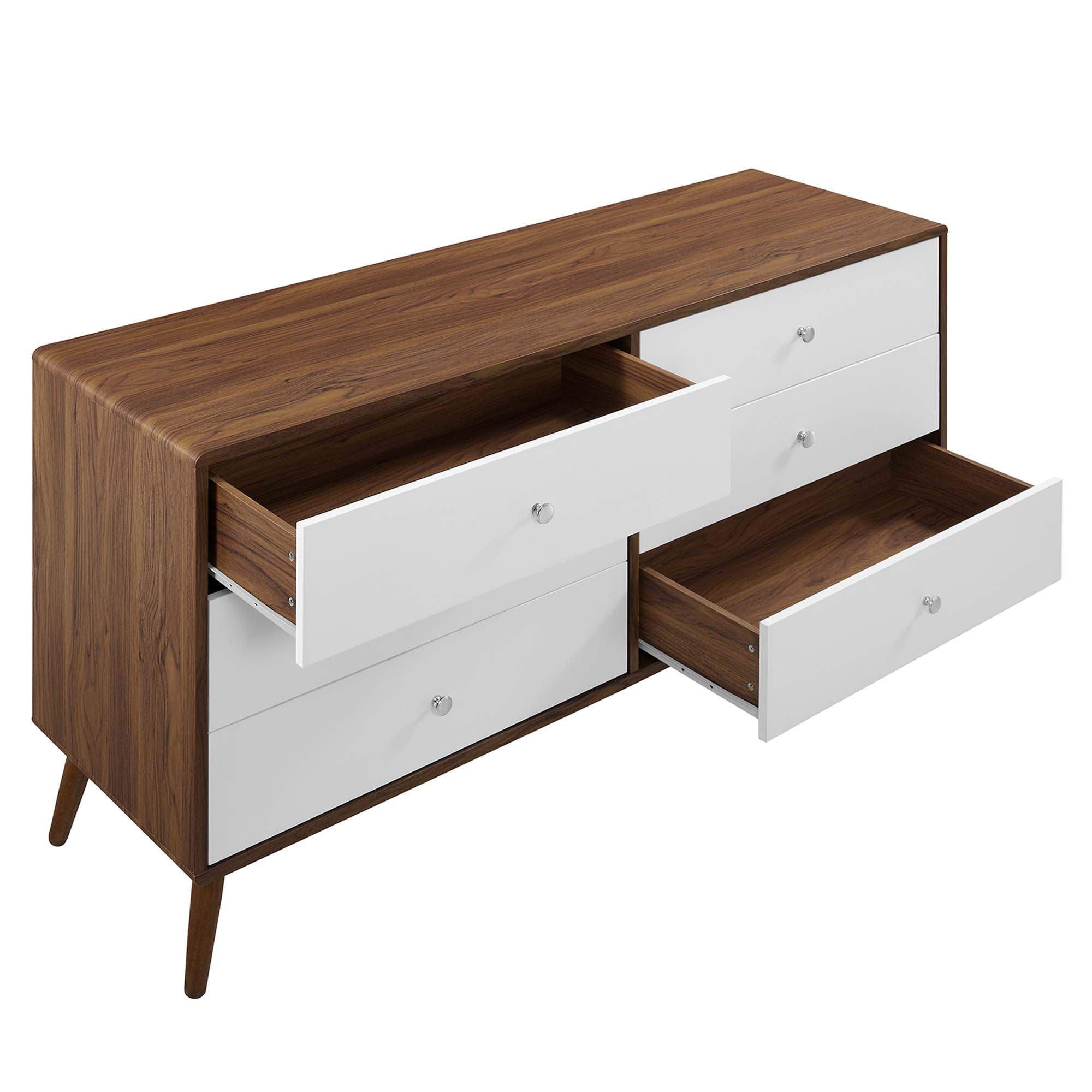 Transmit 60" Dresser, Walnut White