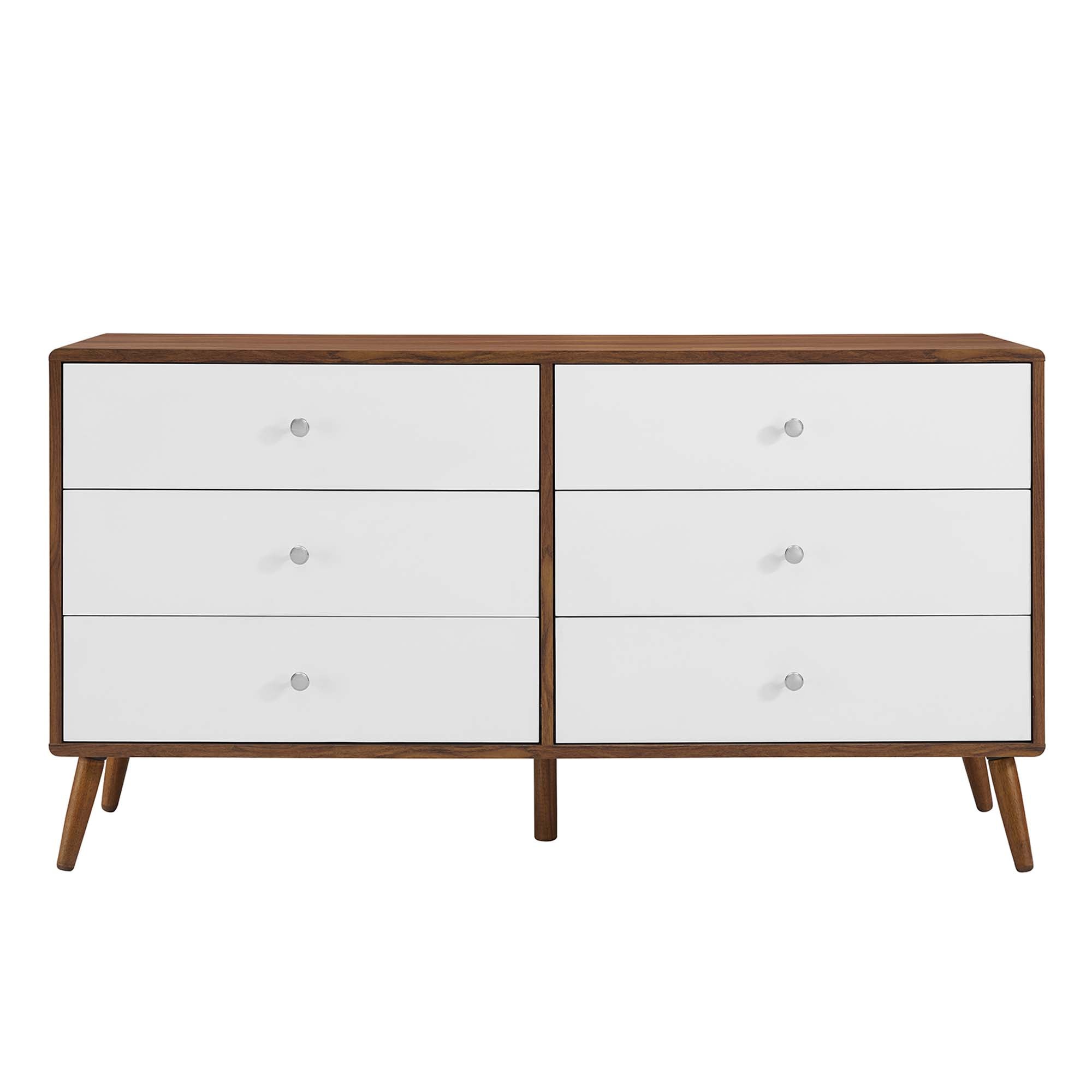 Transmit 60" Dresser, Walnut White