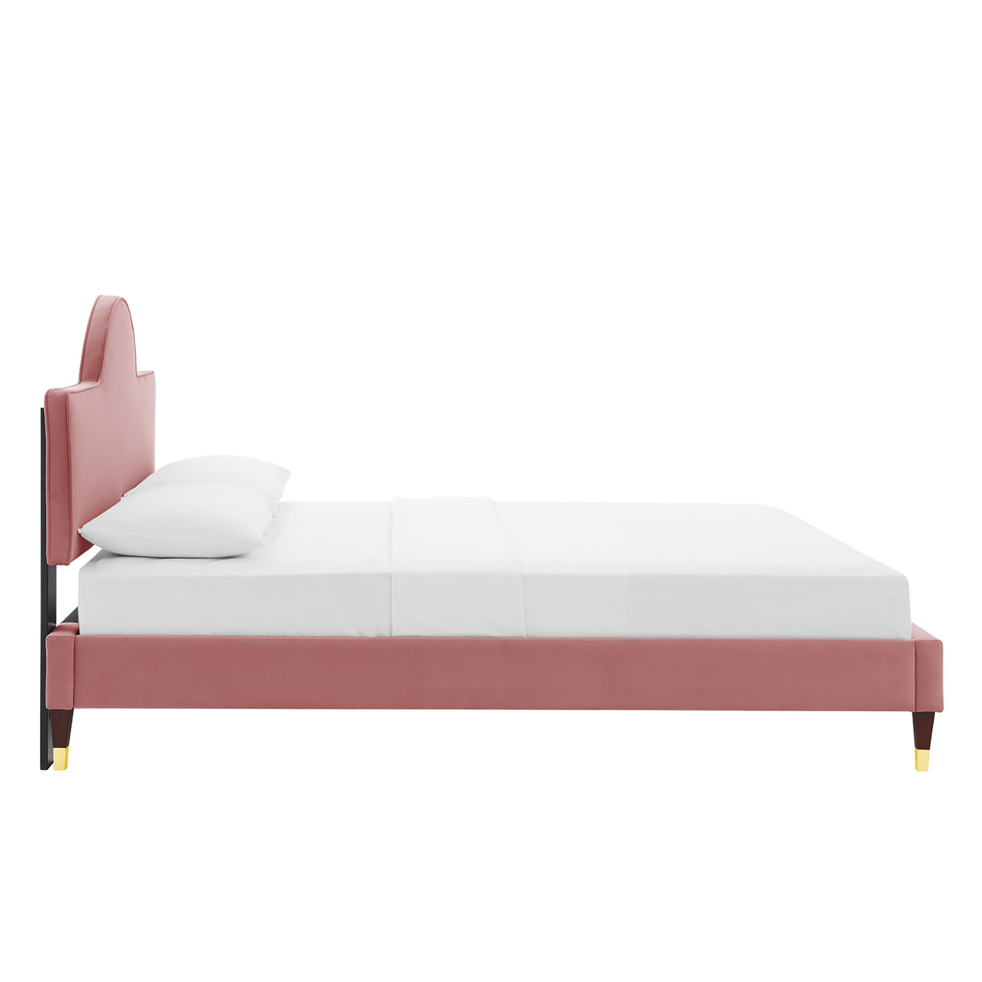 Aurora Dusty Rose Performance Velvet Full Bed