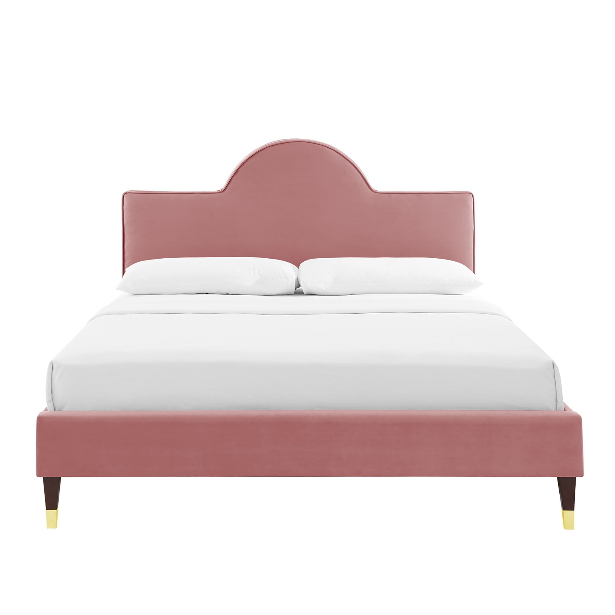 Aurora Dusty Rose Performance Velvet Full Bed