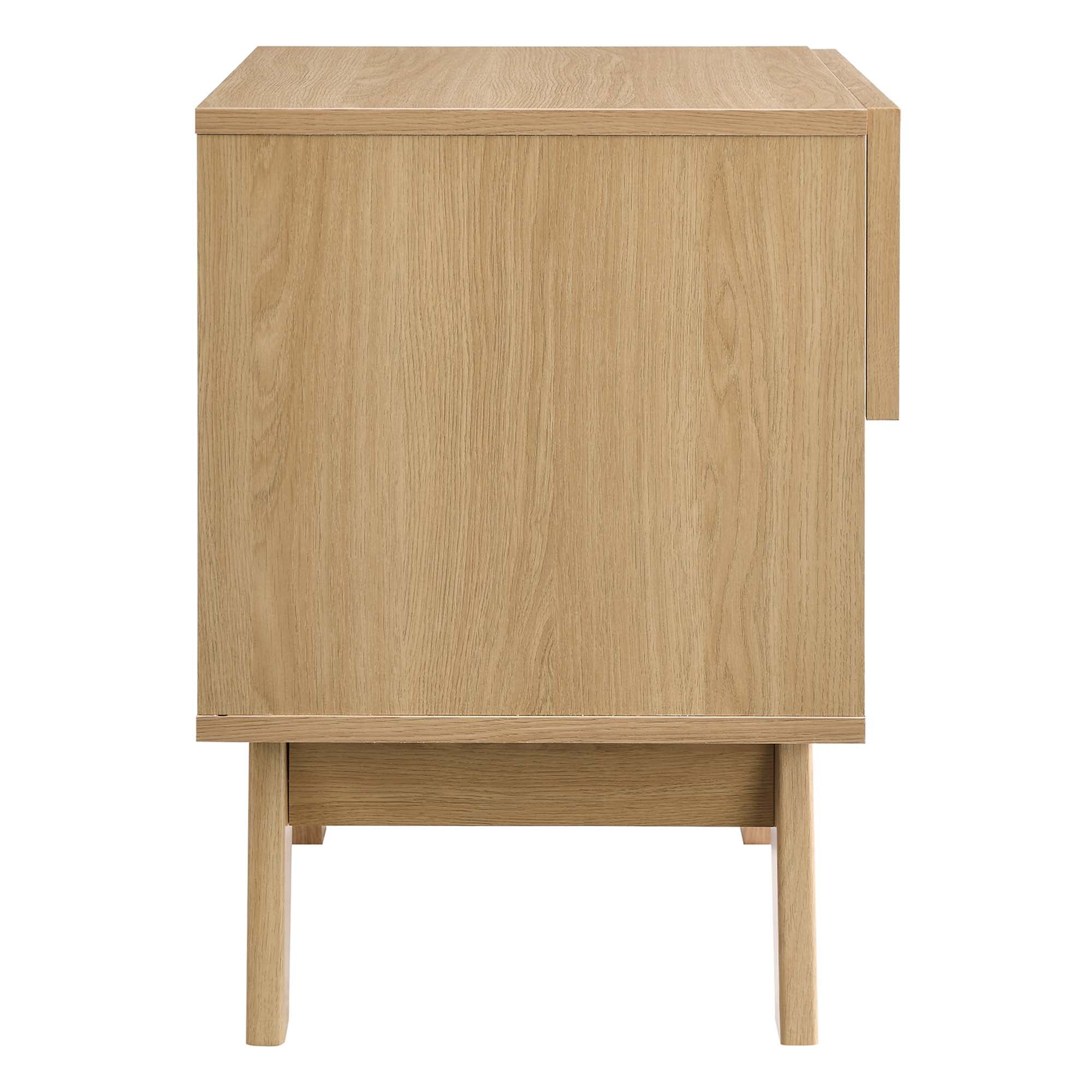 Soma 1-Drawer Nightstand, Oak