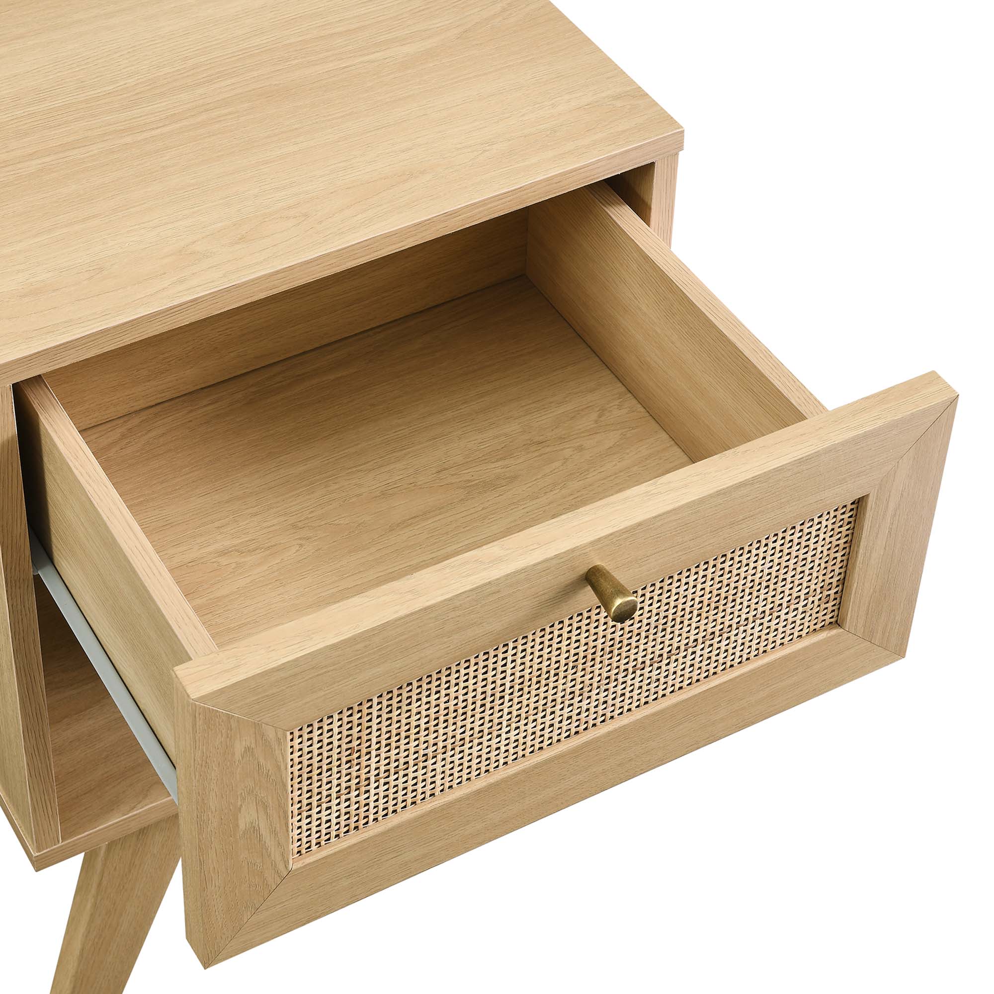 Soma 1-Drawer Nightstand, Oak