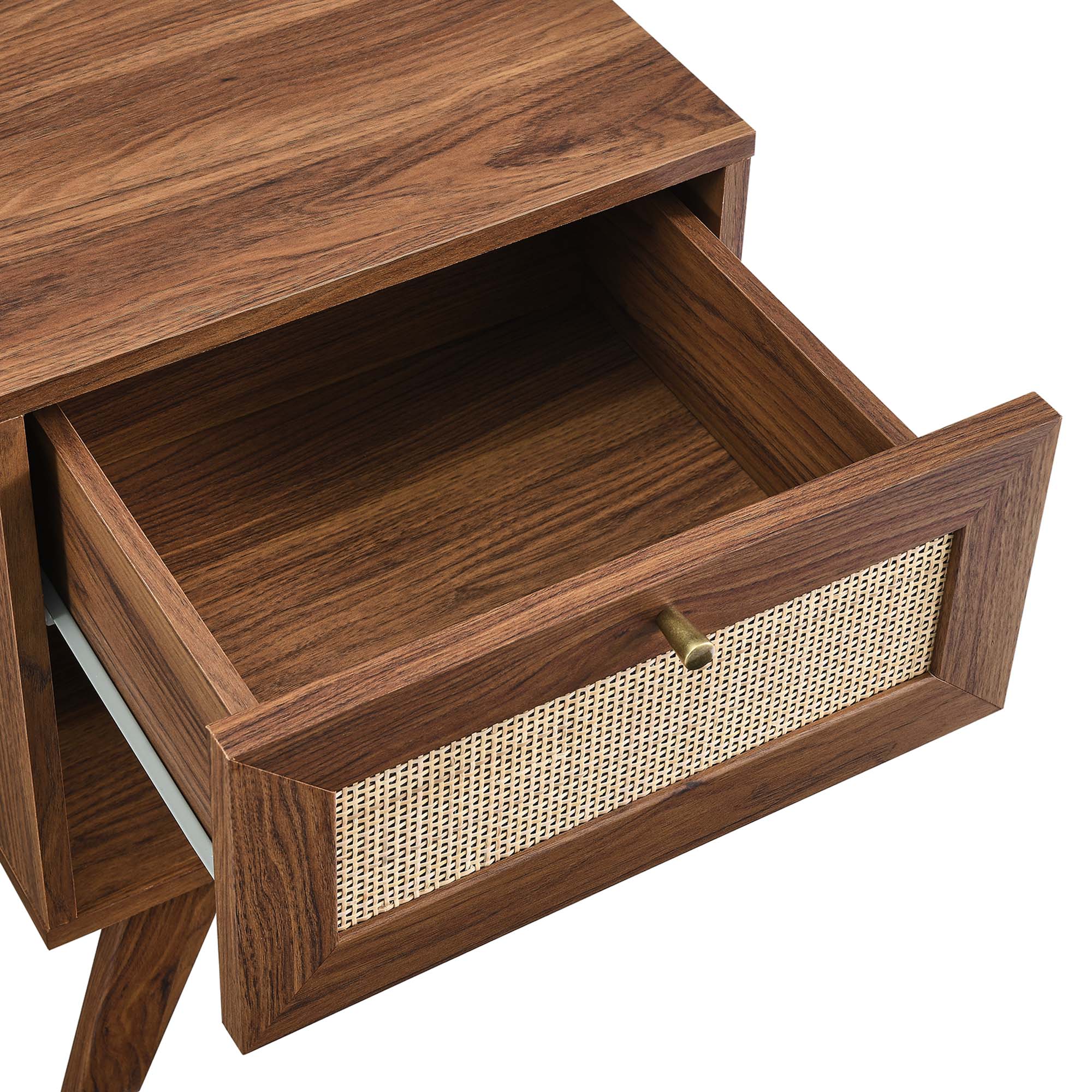 Soma 1-Drawer Nightstand, Walnut