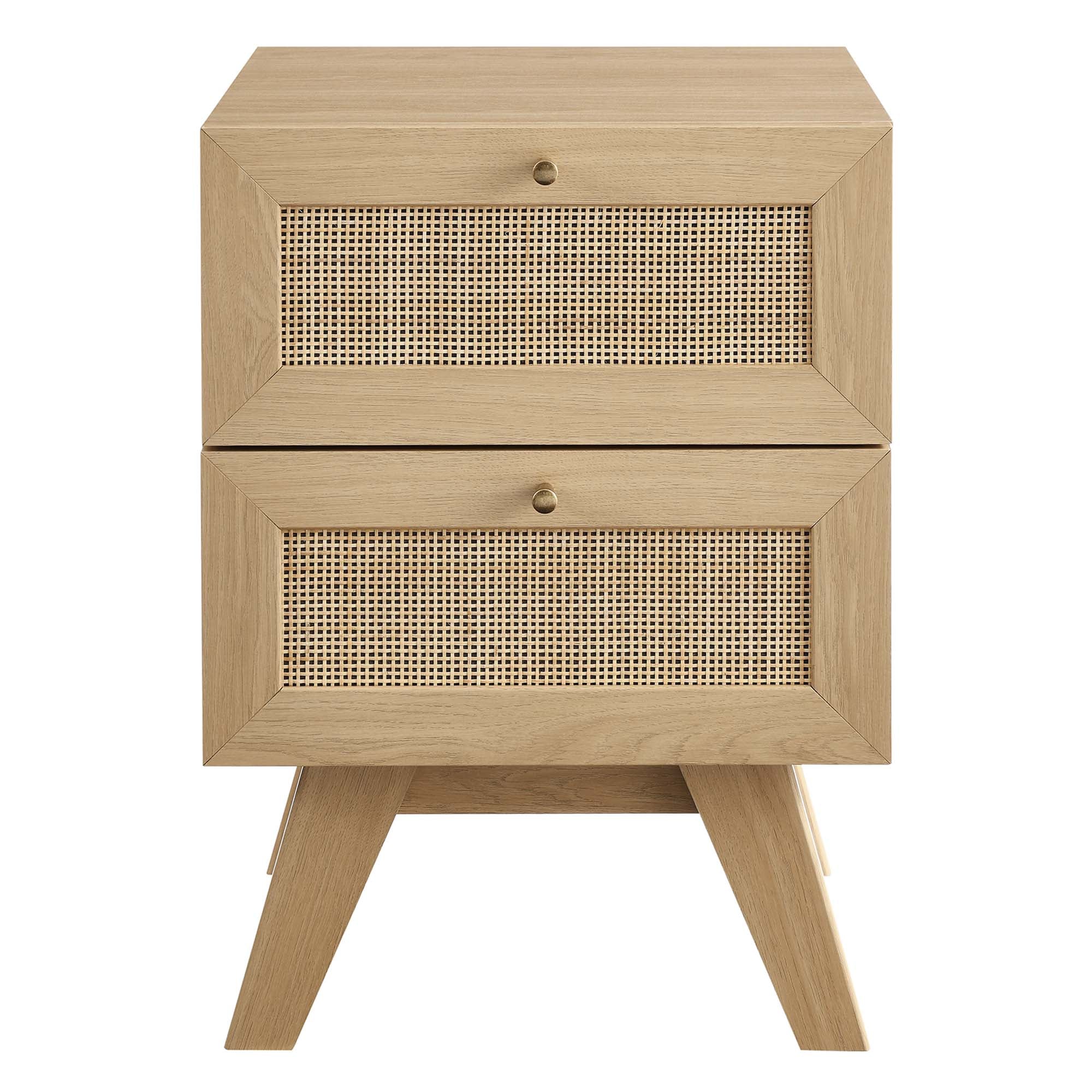 Soma 2-Drawer Nightstand, Oak