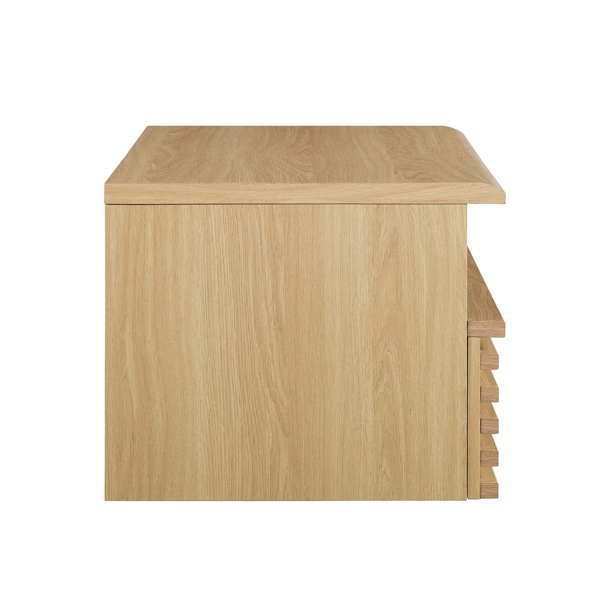 Render Wall-Mount Nightstand, Oak