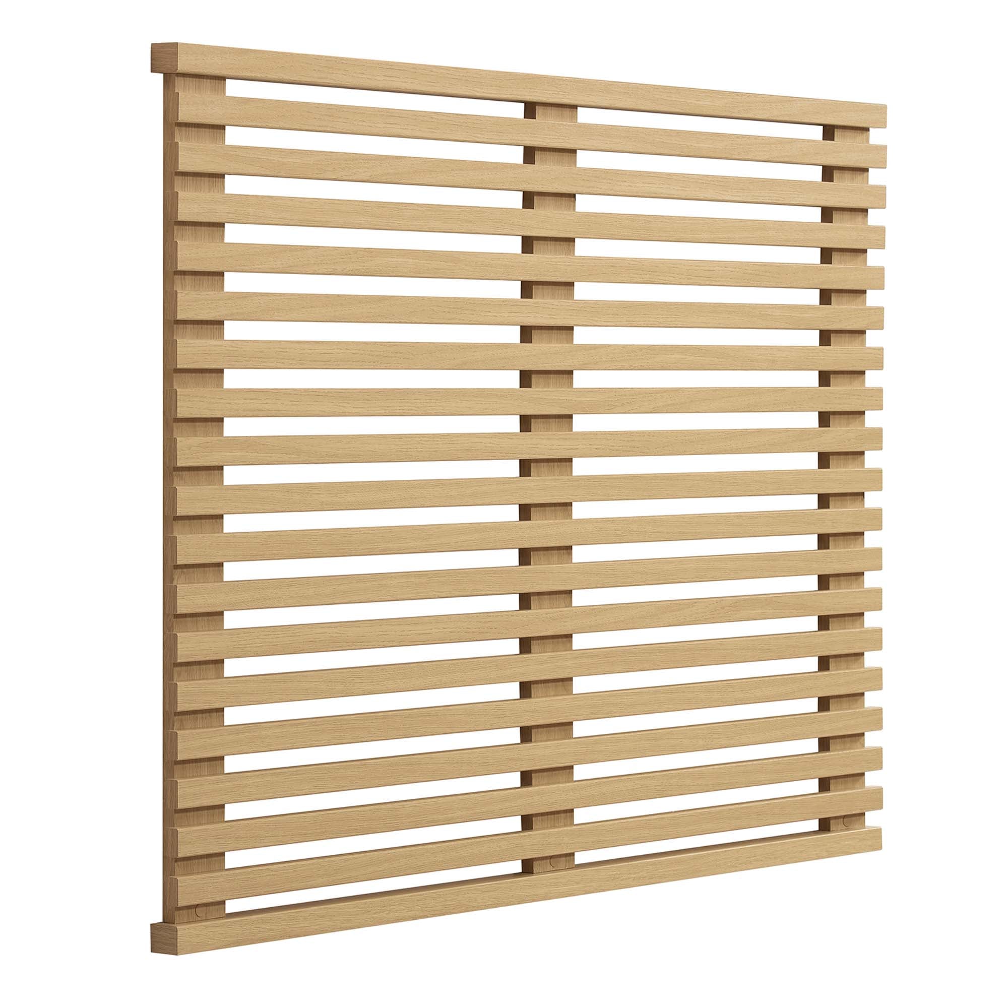 Render Wall Mount Twin Headboard, Oak