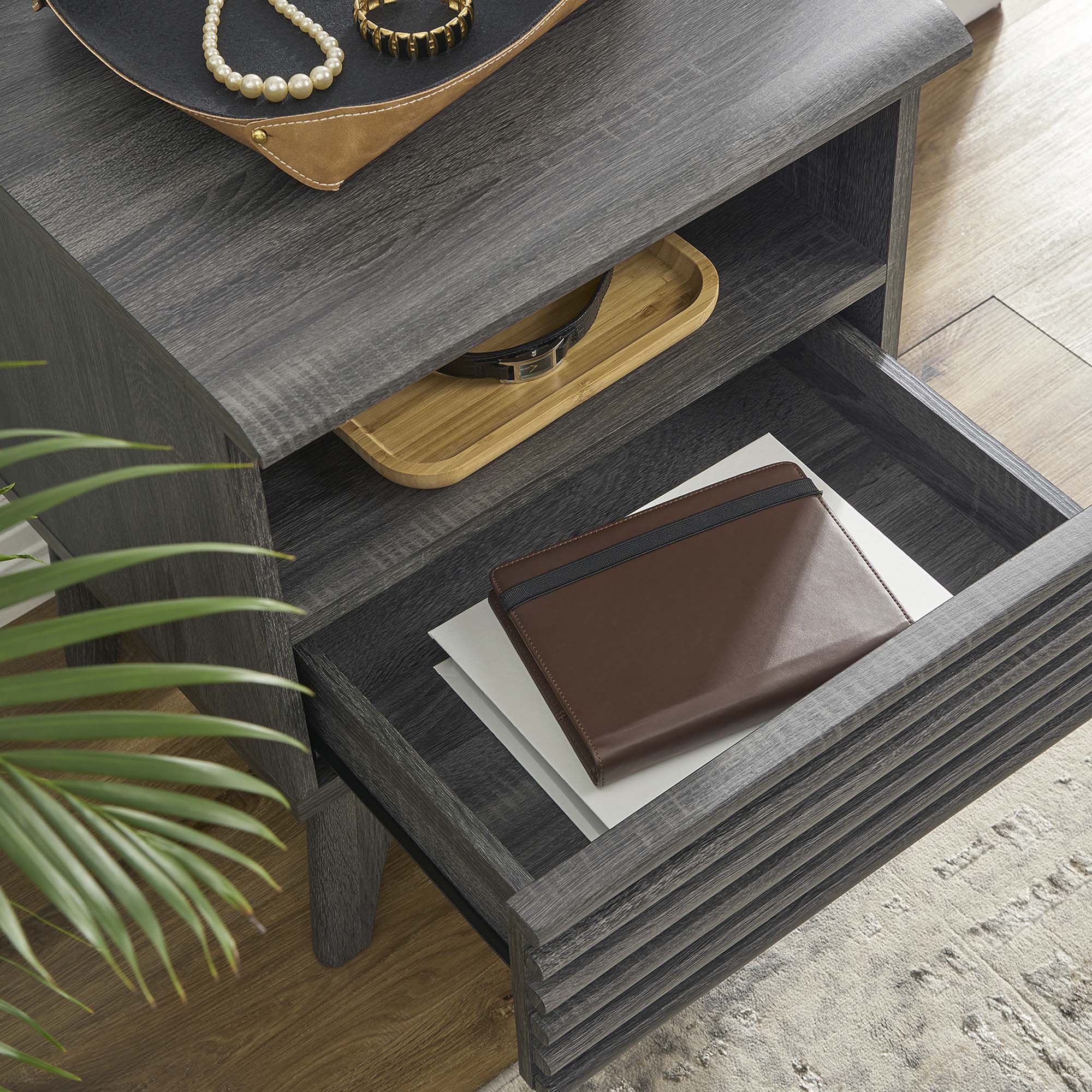 Render Nightstand, Charcoal