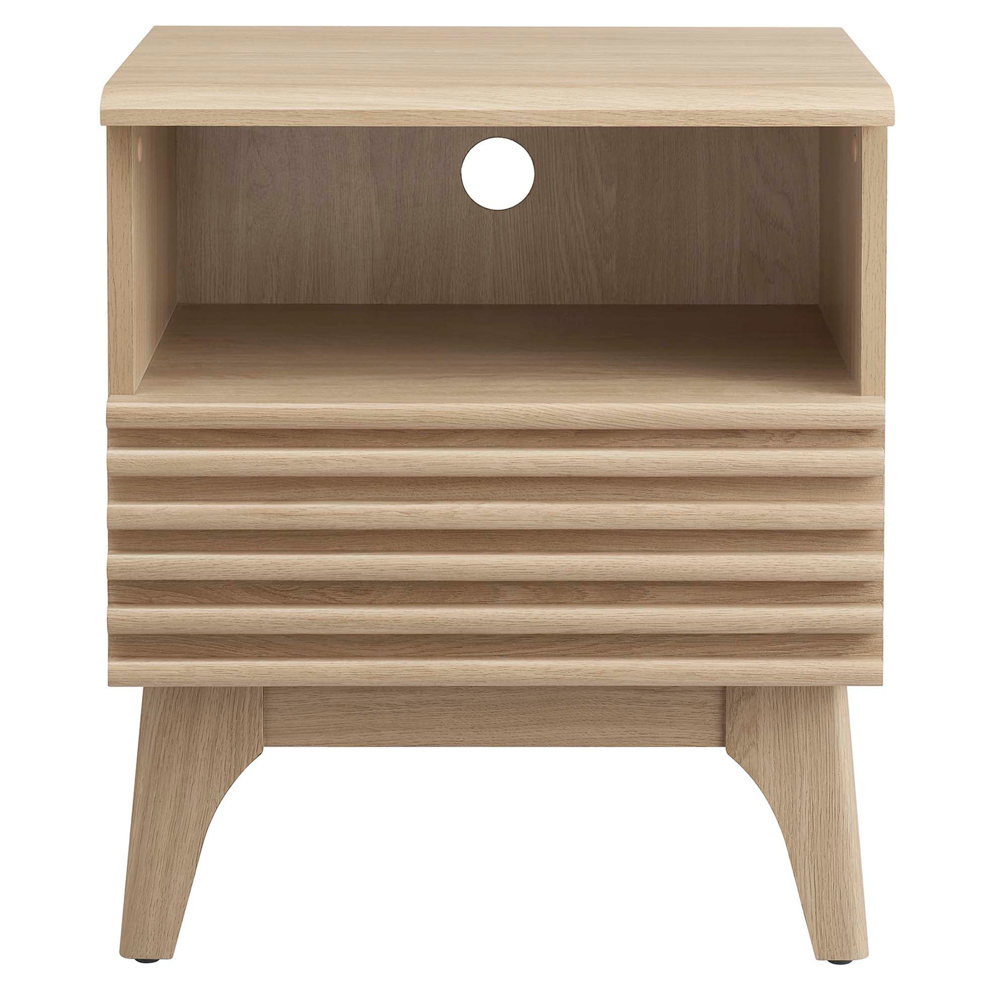 Render Nightstand, Oak