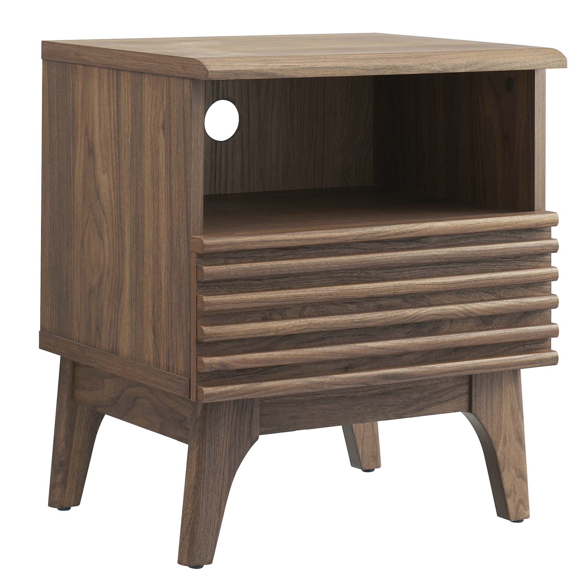 Render Nightstand, Walnut