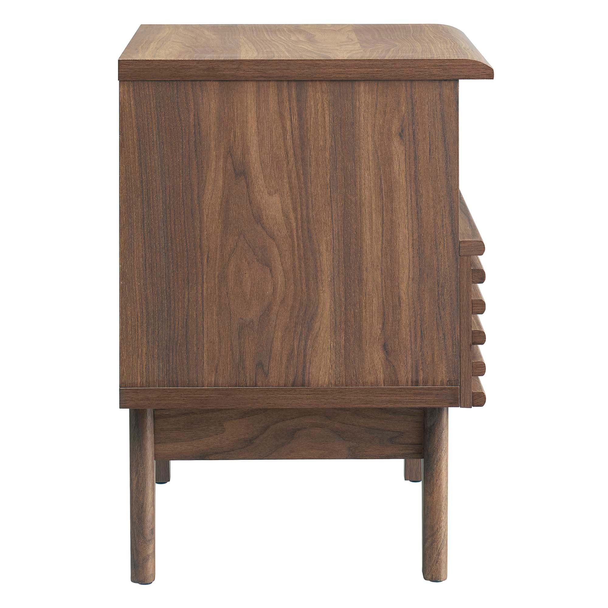 Render Nightstand, Walnut