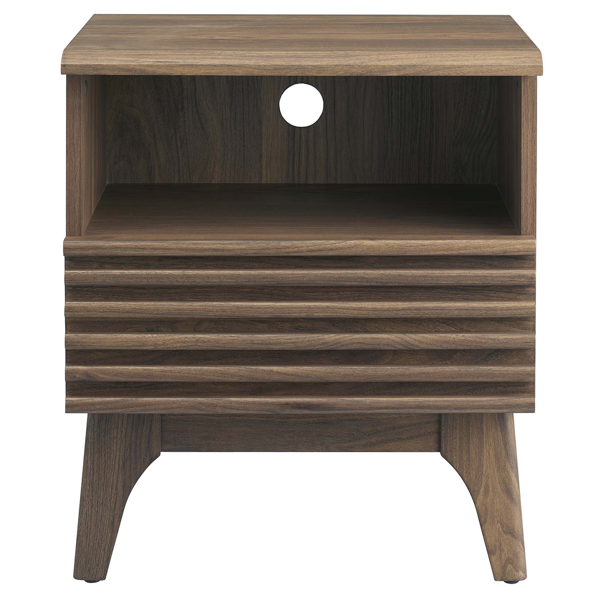 Render Nightstand, Walnut
