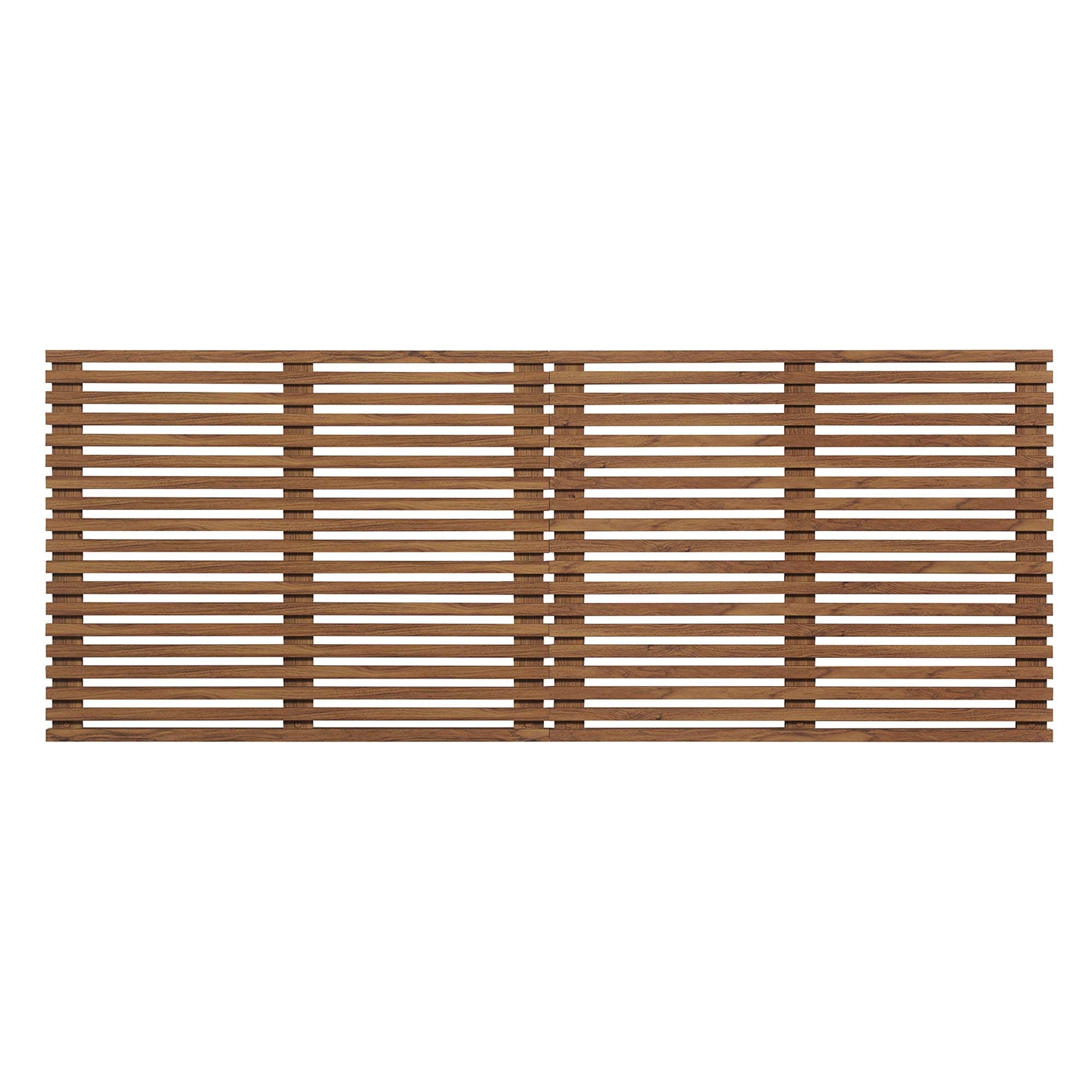 Render Wall Mount King Headboard, Walnut