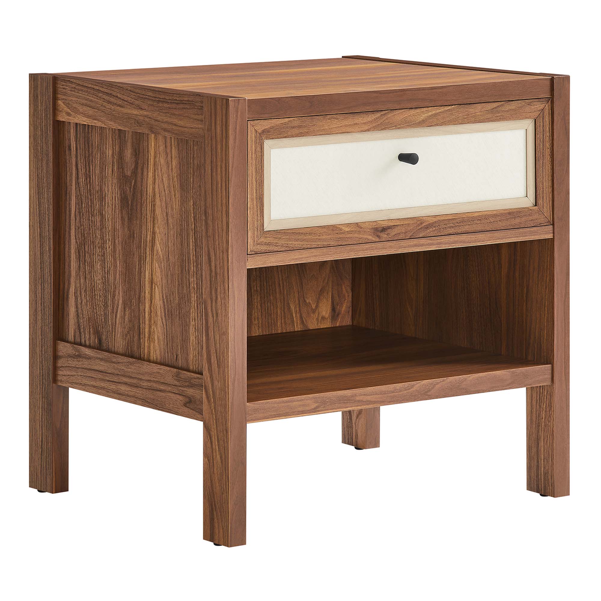 Capri Wood Grain Nightstand, Walnut