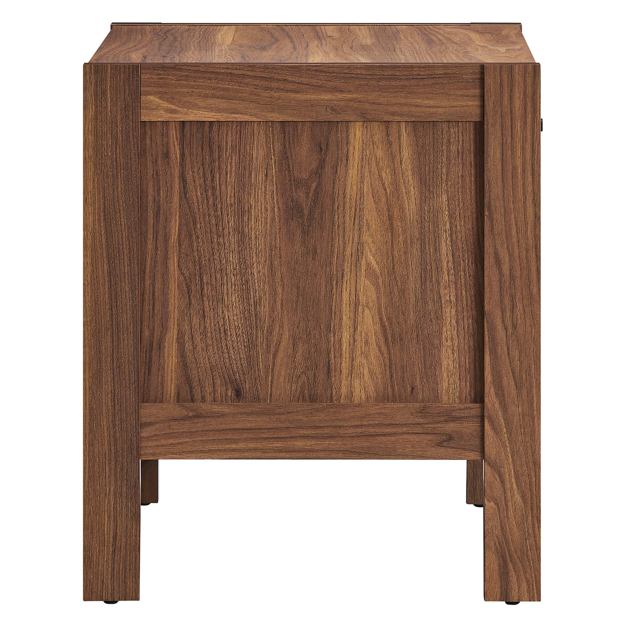 Capri Wood Grain Nightstand, Walnut