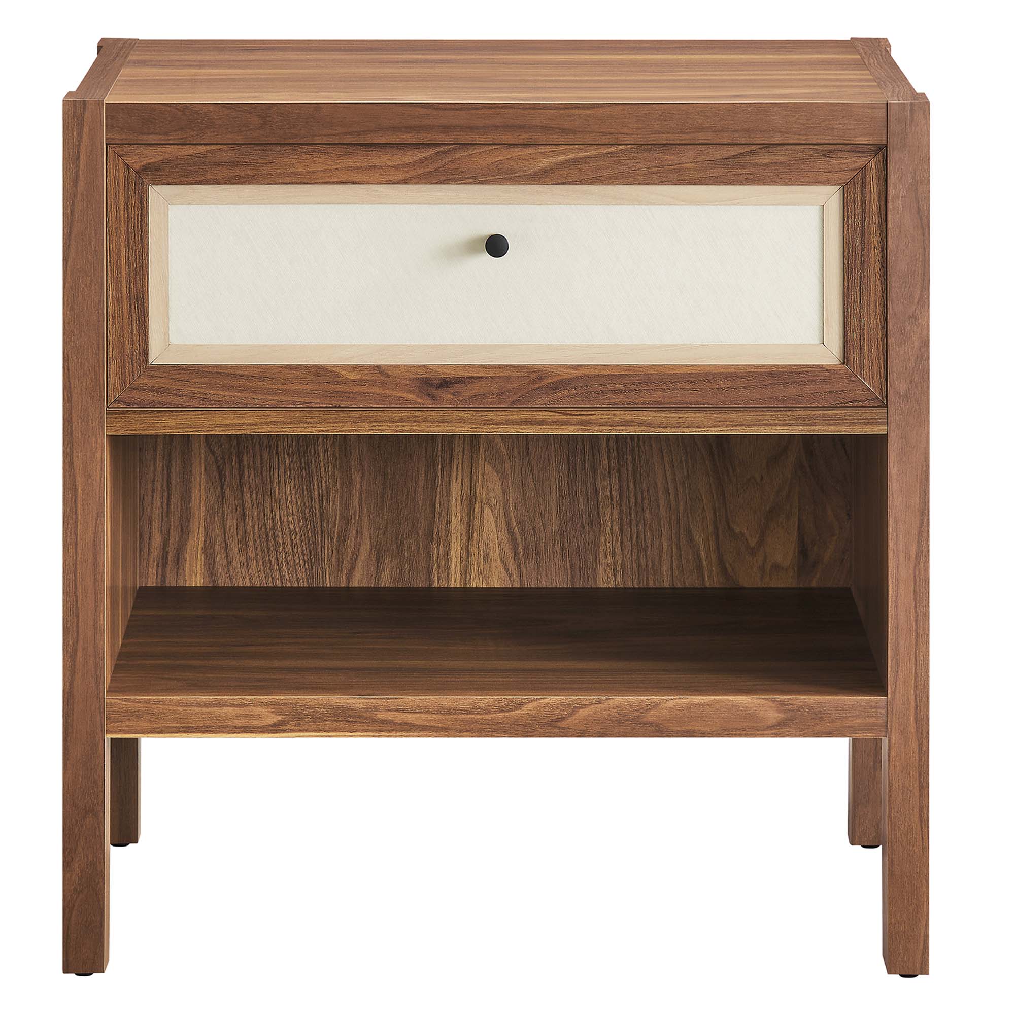 Capri Wood Grain Nightstand, Walnut