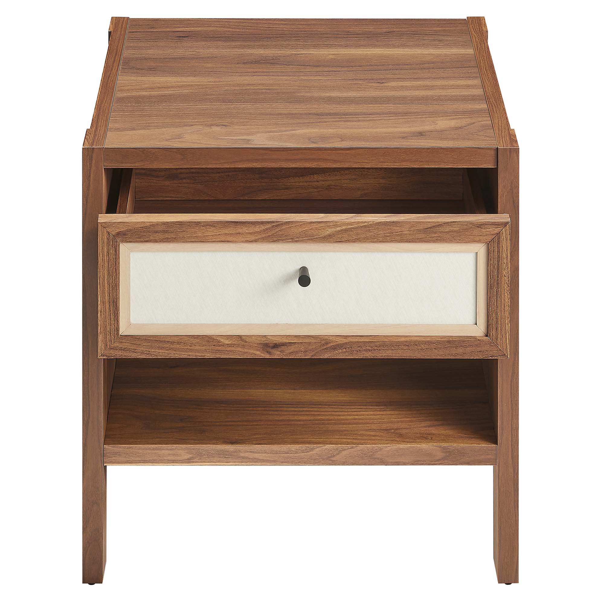 Capri Wood Grain Nightstand, Walnut