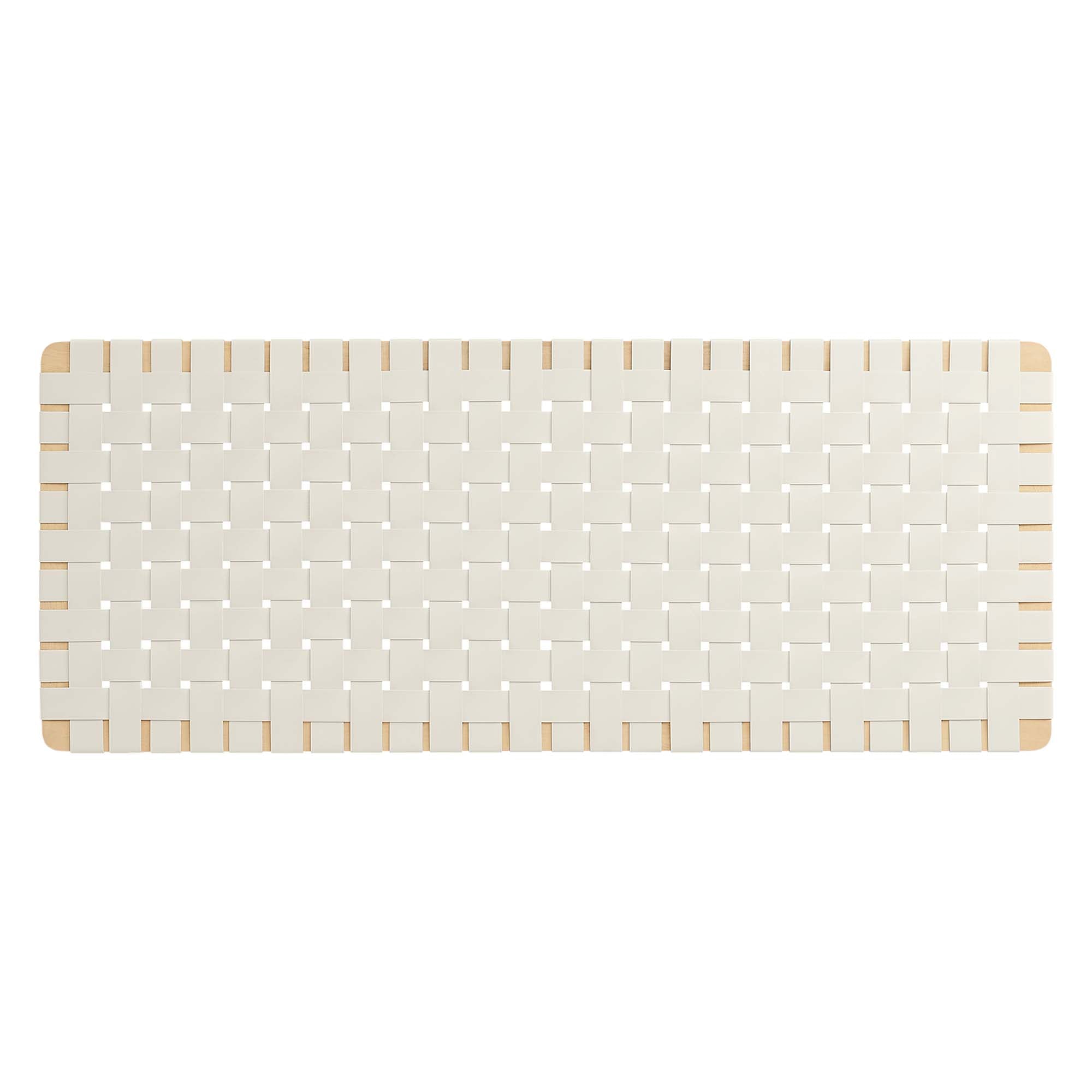 Sparta Weave Vegan Leather Full Headboard, Natural Beige