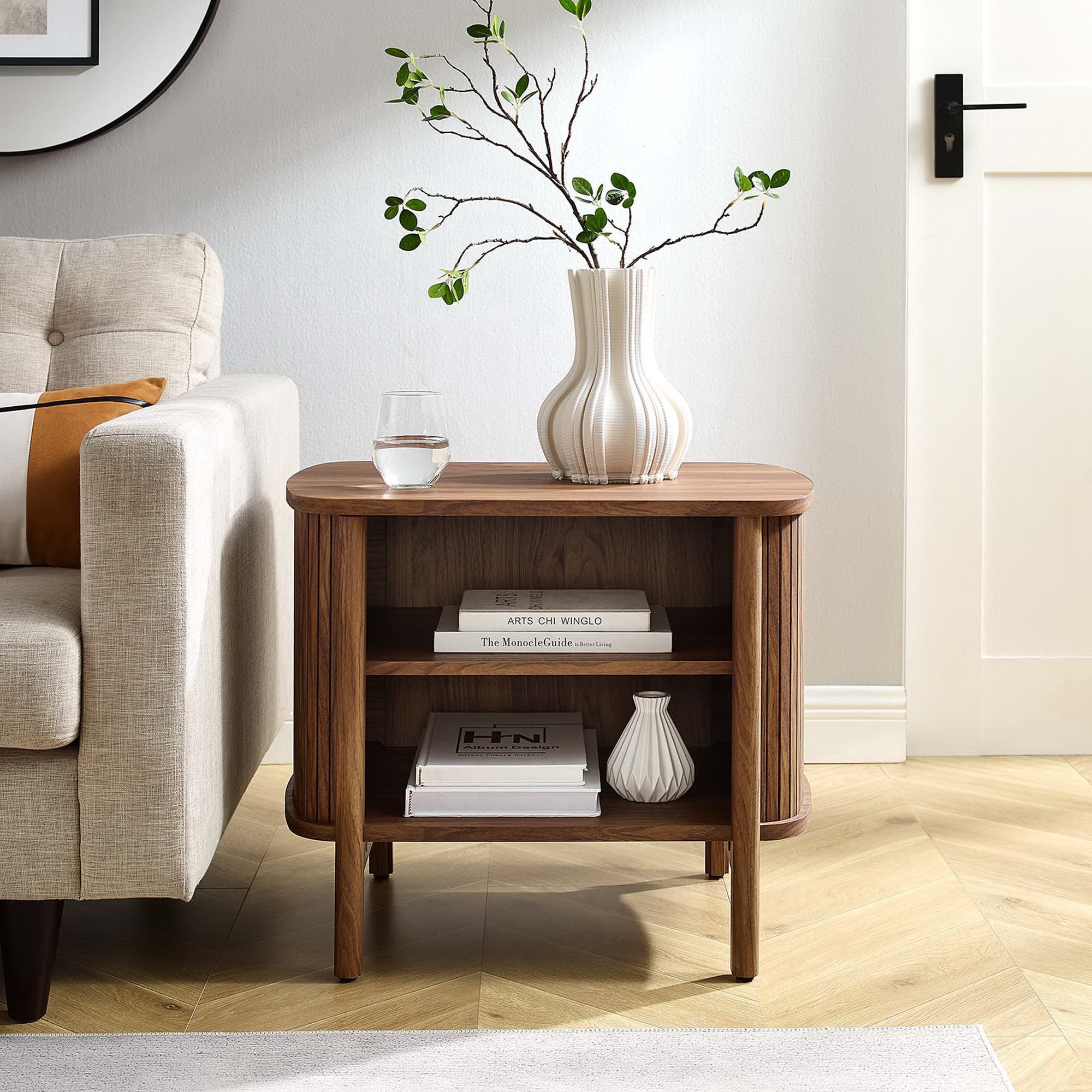 Cadence Open Nightstand, Walnut
