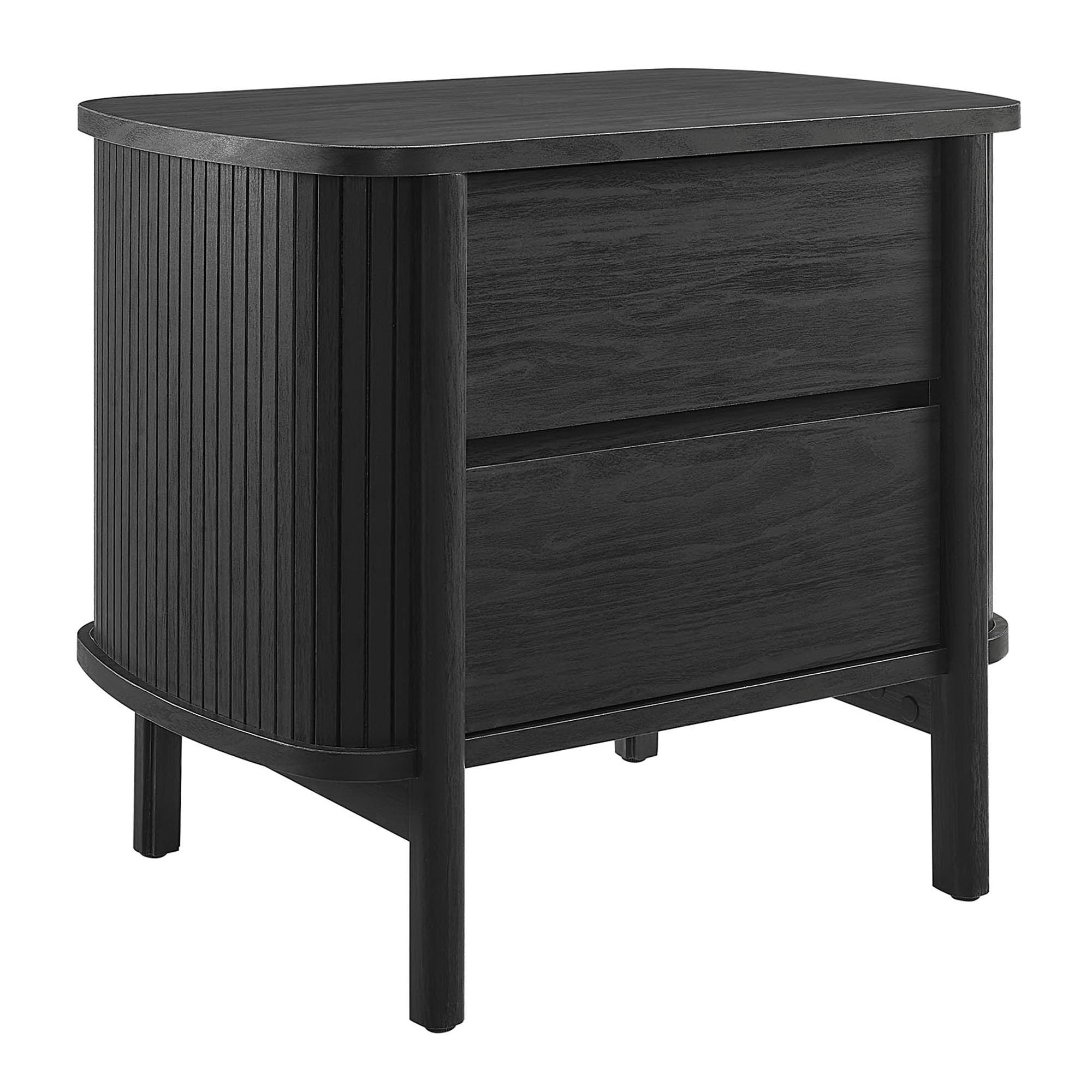Cadence 2-Drawer Nightstand, Black
