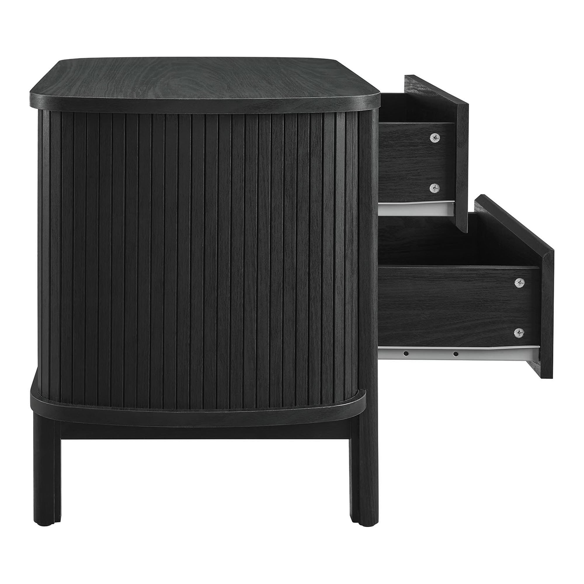 Cadence 2-Drawer Nightstand, Black