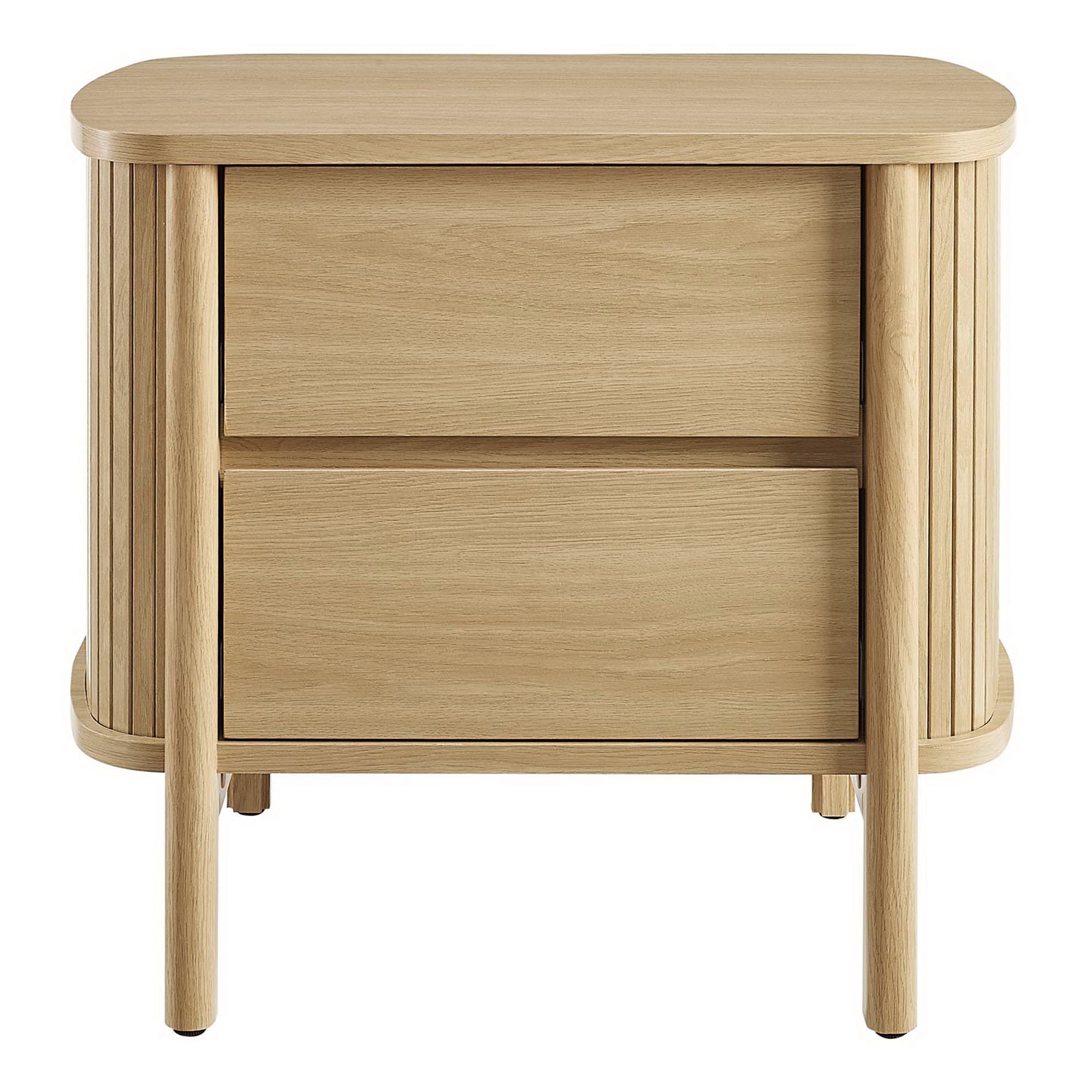 Cadence 2-Drawer Nightstand, Oak