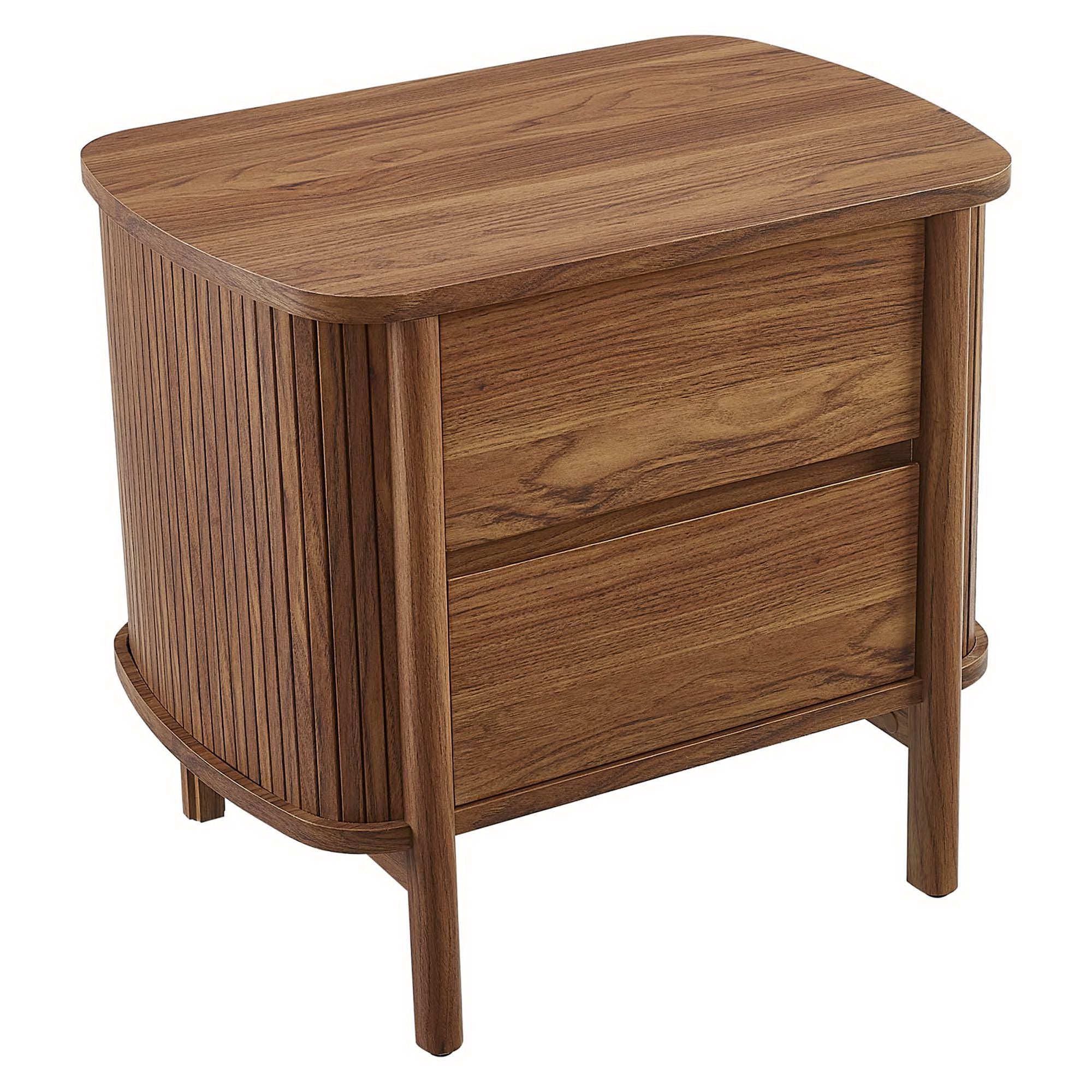 Cadence 2-Drawer Nightstand, Walnut