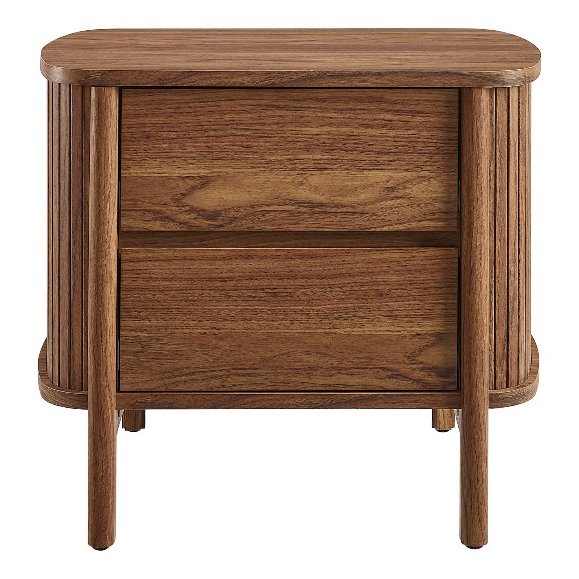 Cadence 2-Drawer Nightstand, Walnut