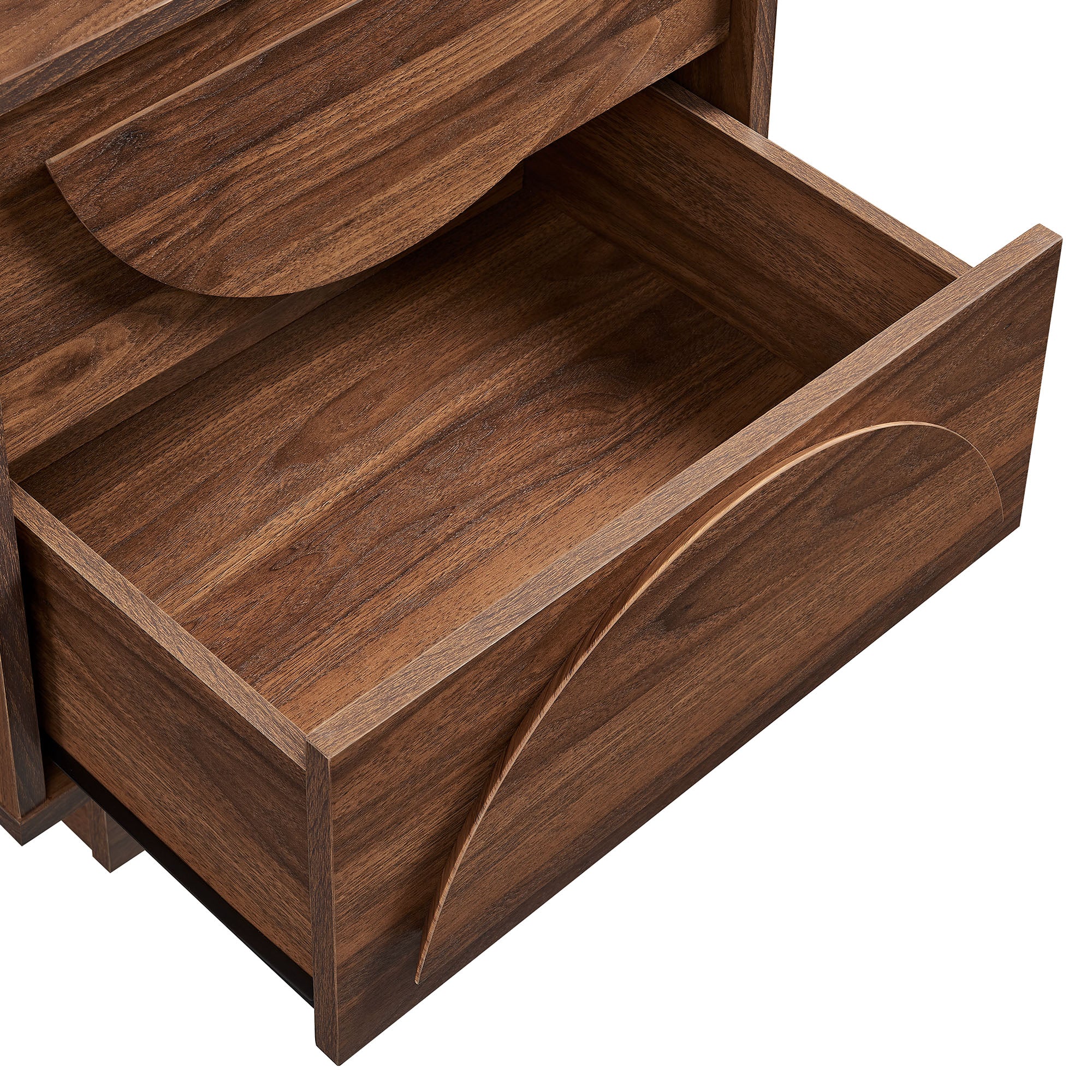 Bulwark 2-Drawer Nightstand, Walnut
