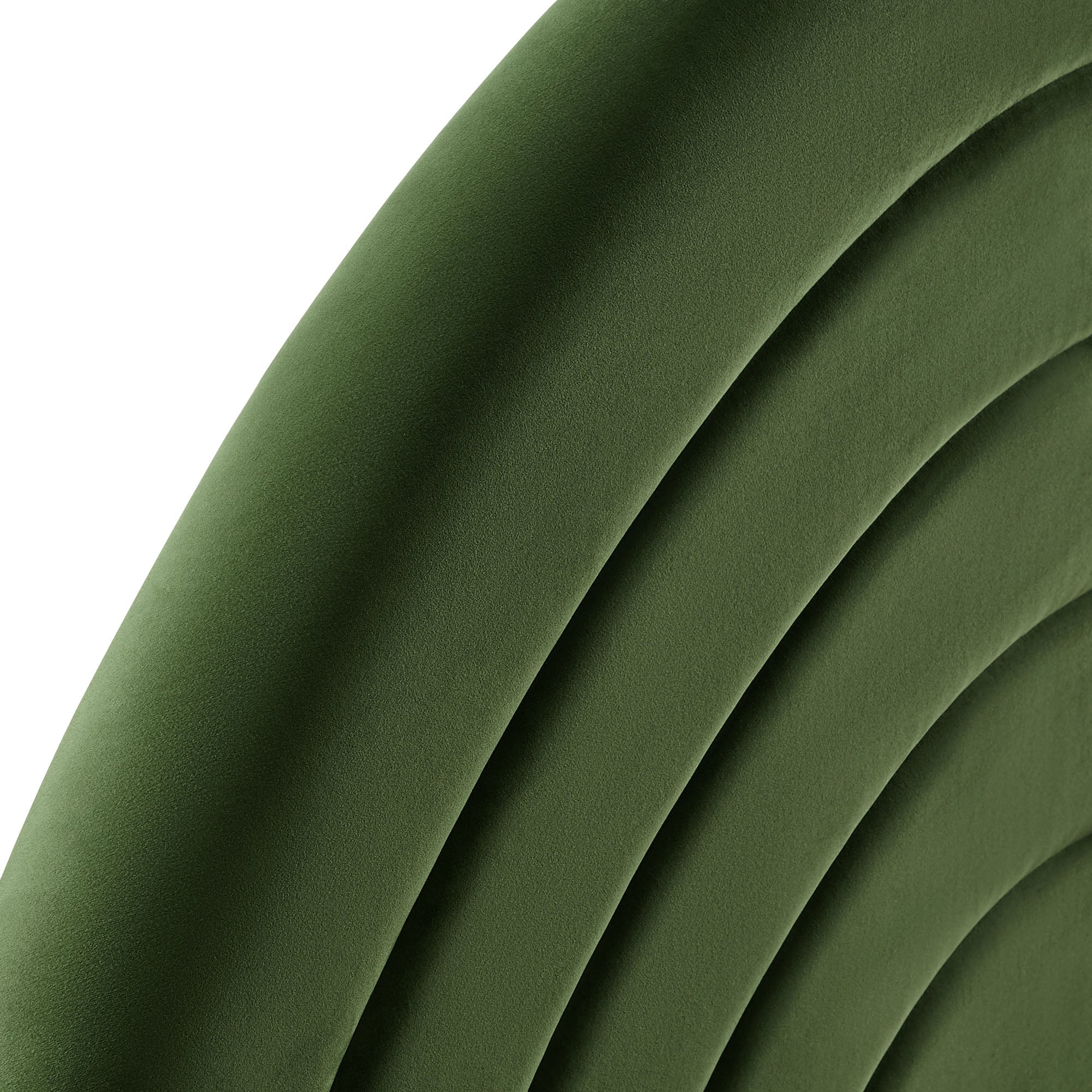 Solana Arched Performance Velvet Twin Headboard, Moss Green