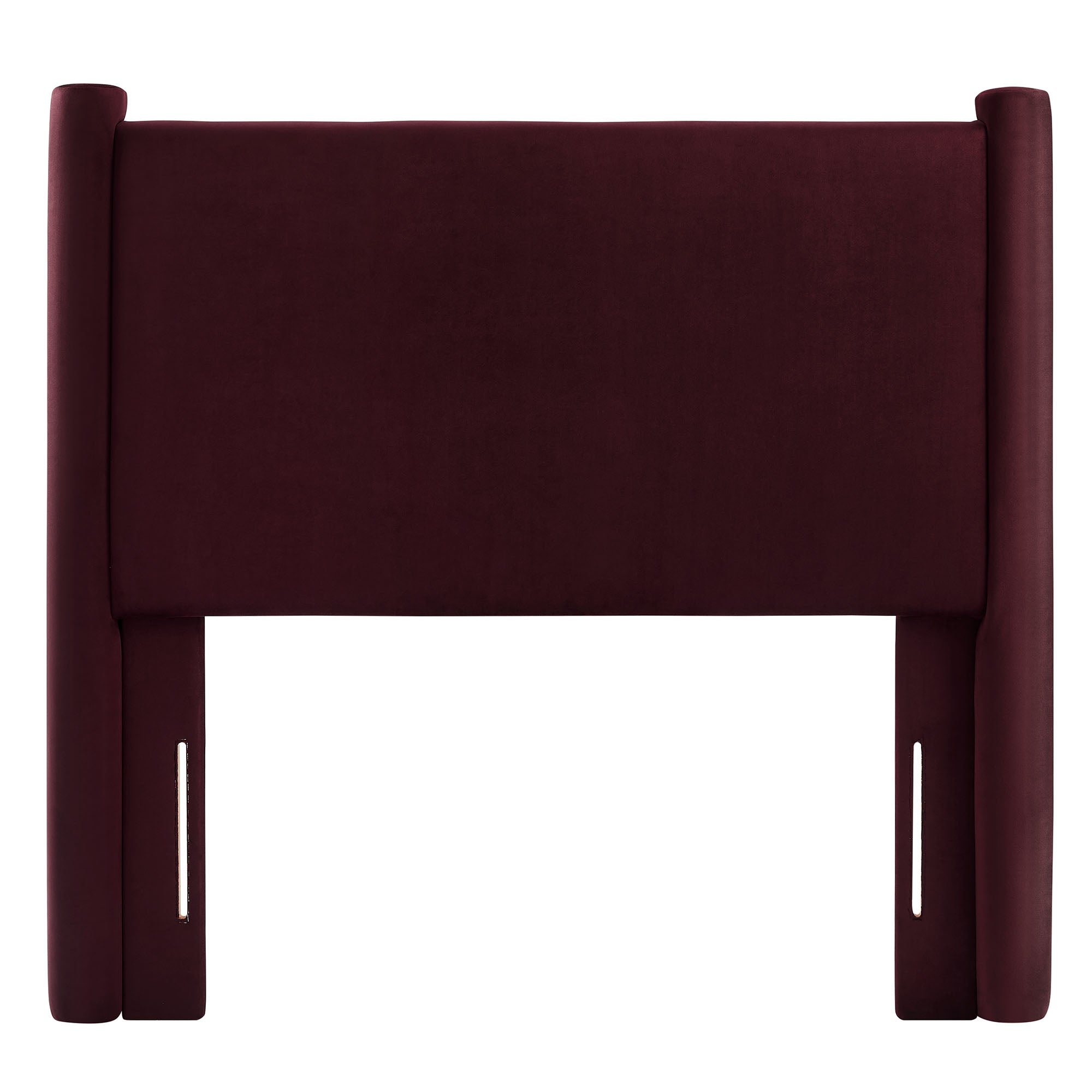 Rael Performance Velvet Twin Headboard, Mulberry