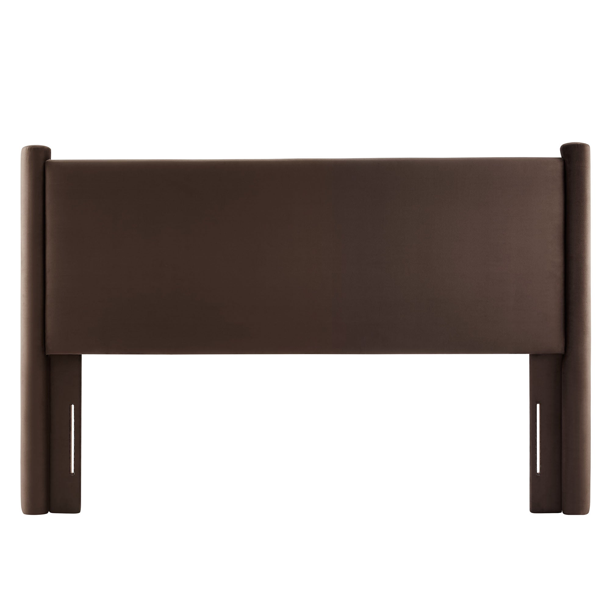 Rael Performance Velvet Full Headboard, Chocolate Brown