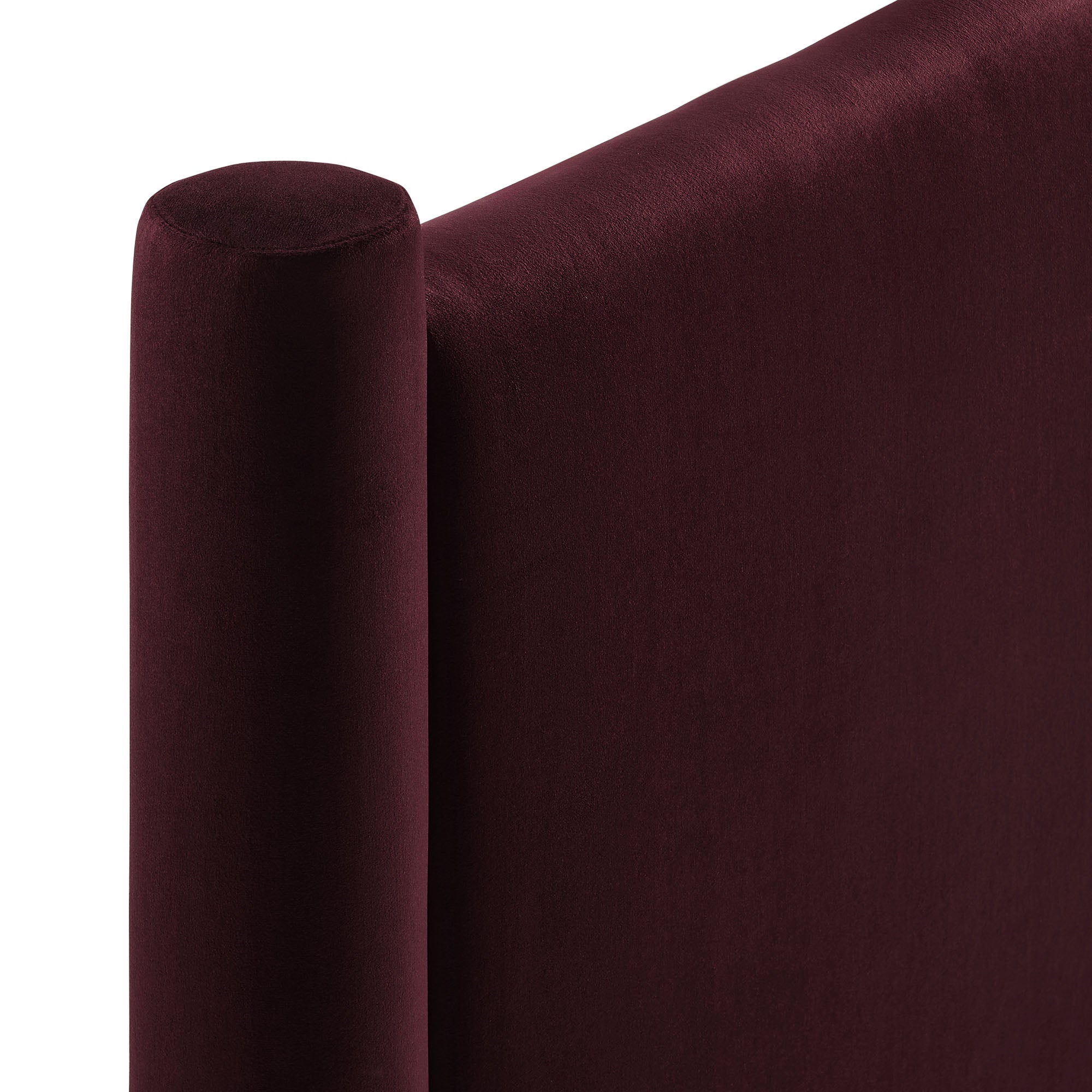 Rael Performance Velvet Full Headboard, Mulberry